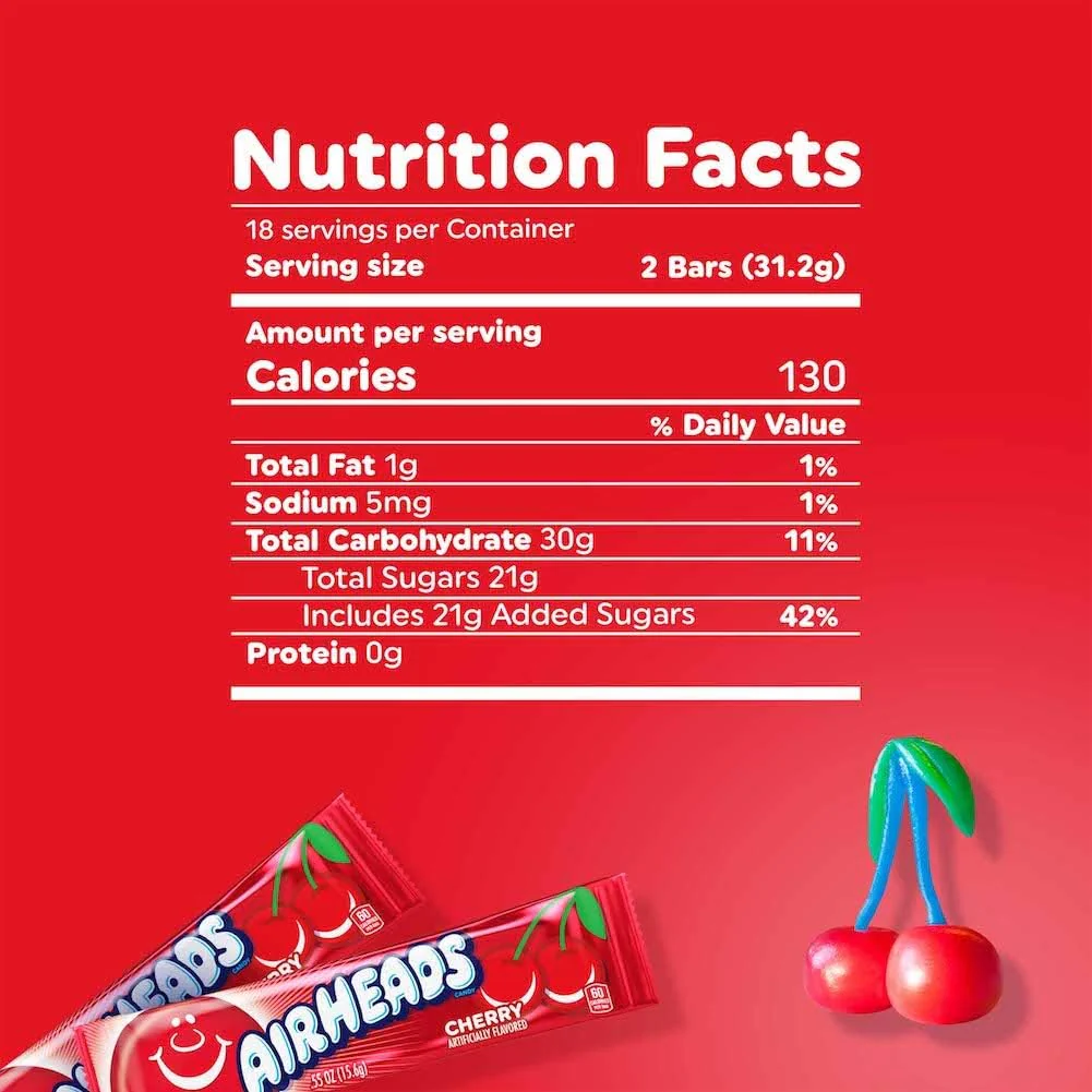 Airheads Cherry 0.55oz (16g) - Image 4