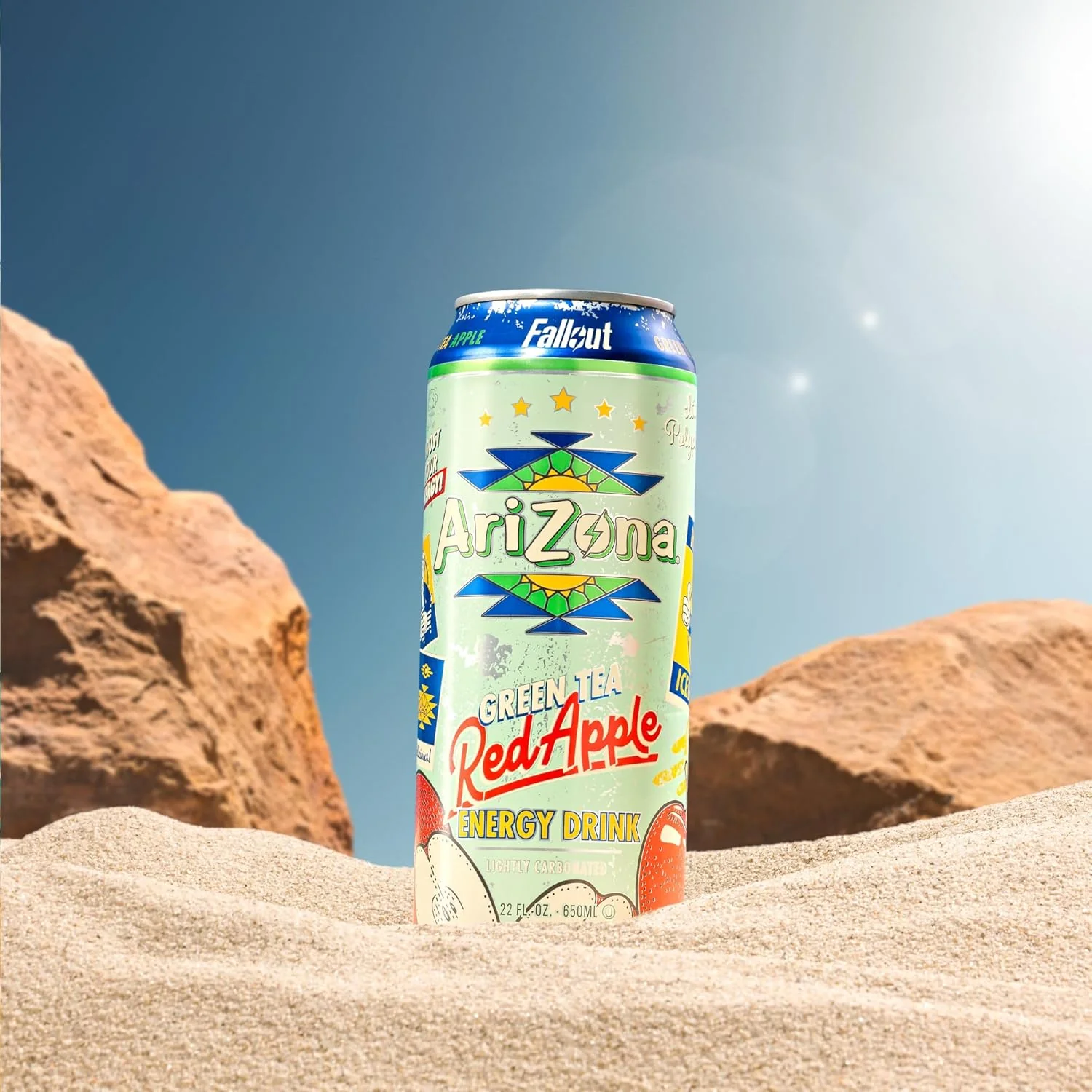 Arizona Fallout Energy Drink Red Apple 22oz (650ml) - Image 2