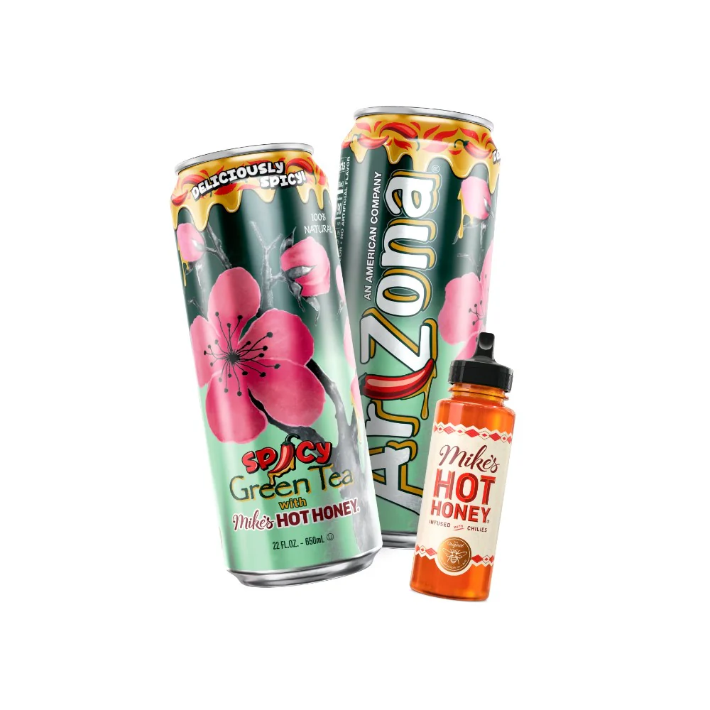 Arizona Spicy Green Tea Mike's Hot Honey 22oz (650ml) - Image 3