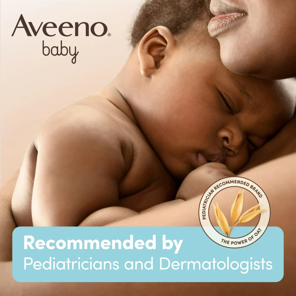 Aveeno Baby Daily Moisture Bath Body Wash & Shampoo Fragrance Free (18oz) 532ml - Image 4