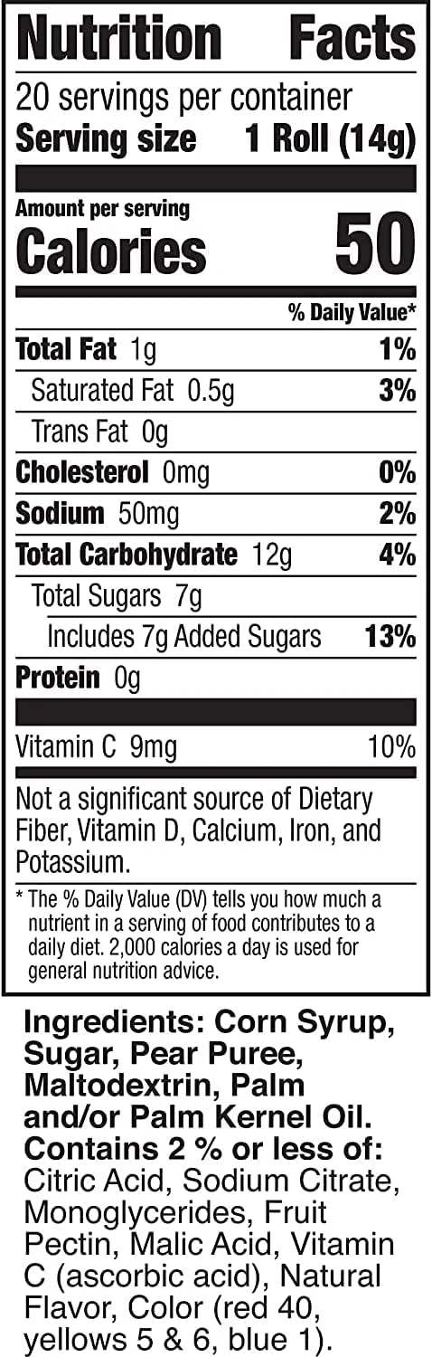 Betty Crocker Fruit Roll ups Jolly Rancher 5oz (141g) - Image 4