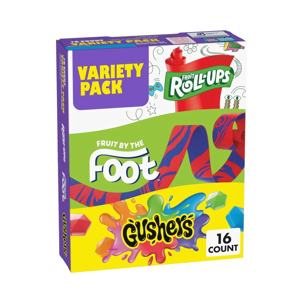 Betty Crocker Fruit Snacks Variety Pack 16 Pouches 10.2oz (288g)