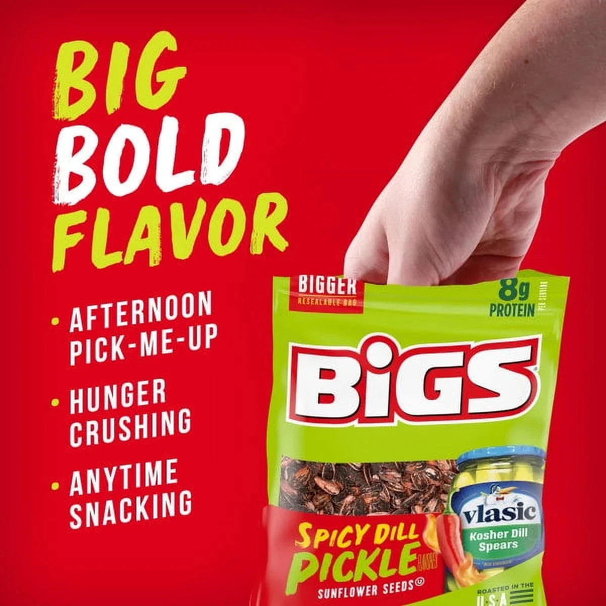 Big's Sunflower Seeds Spicy Dill Pickle 5.35oz (152g) - Image 3