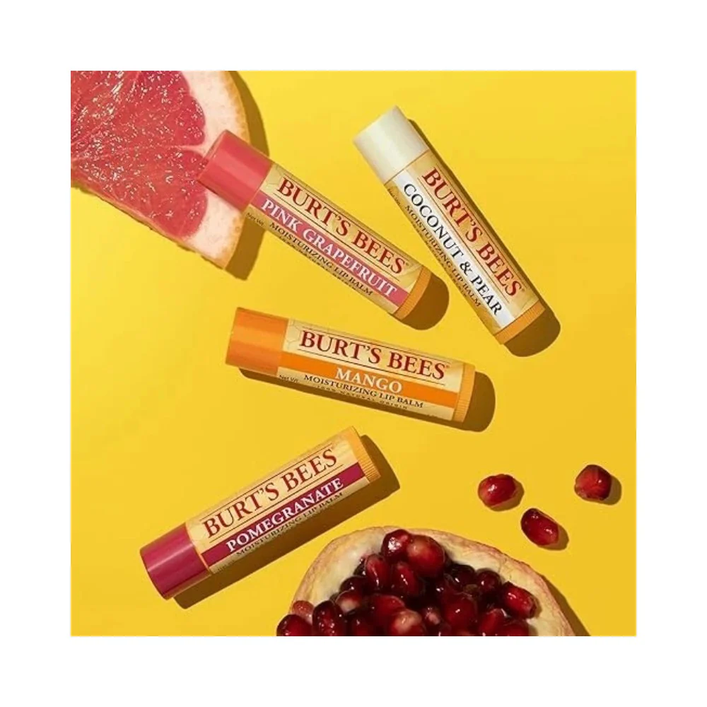 Burt's Bees Superfruit Moisturizing Lip Balm 4x0.15oz (4.25g) - Image 3