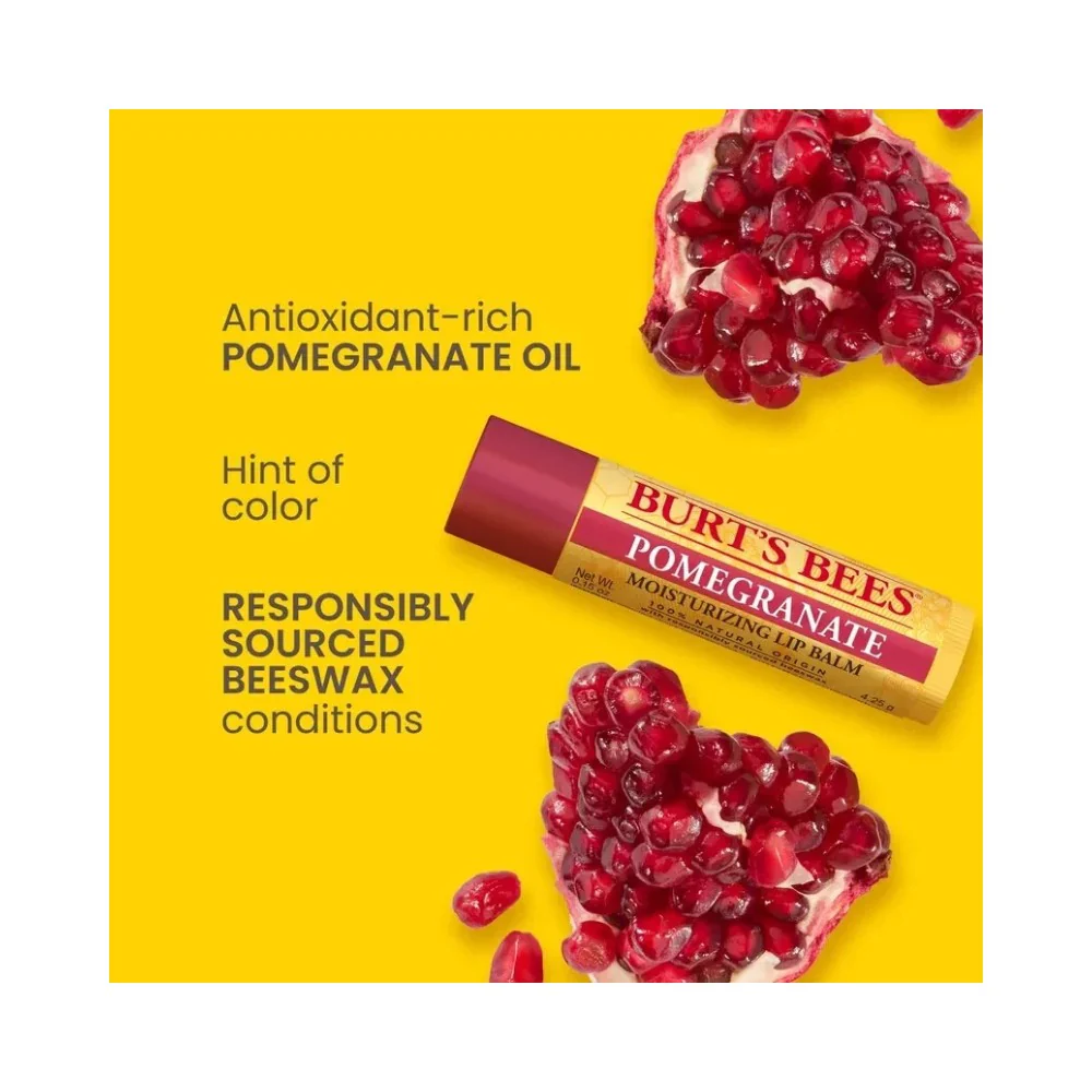 Burt's Bees Superfruit Moisturizing Lip Balm 4x0.15oz (4.25g) - Image 4