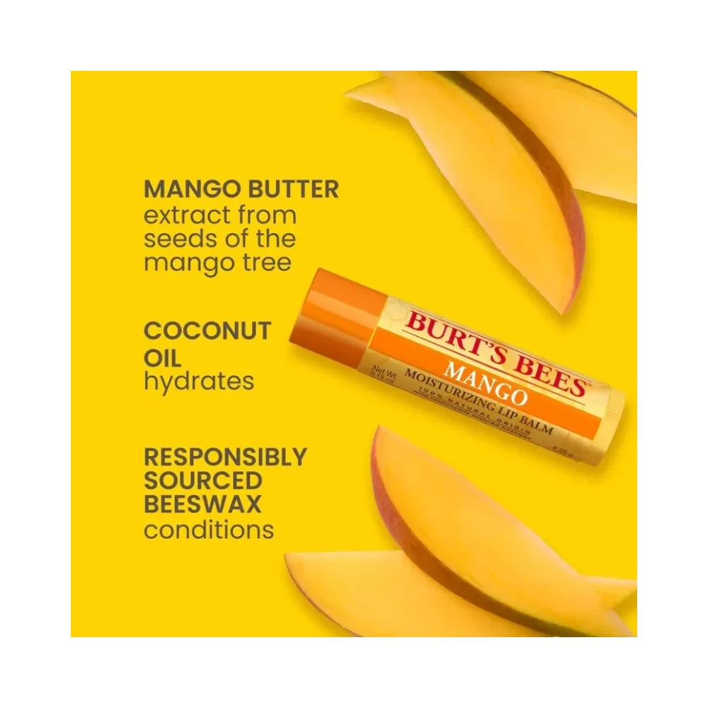 Burt's Bees Superfruit Moisturizing Lip Balm 4x0.15oz (4.25g) - Image 5