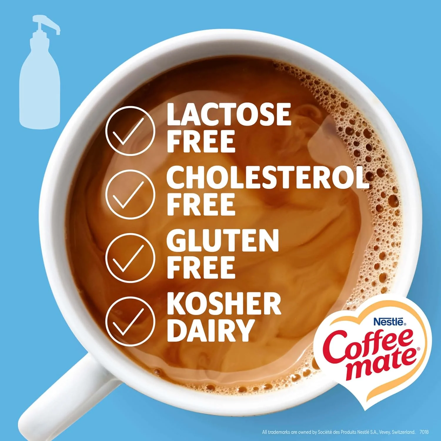 Coffee Mate French Vanilla Pump Creamer 50.7oz (1.5L) - Image 4