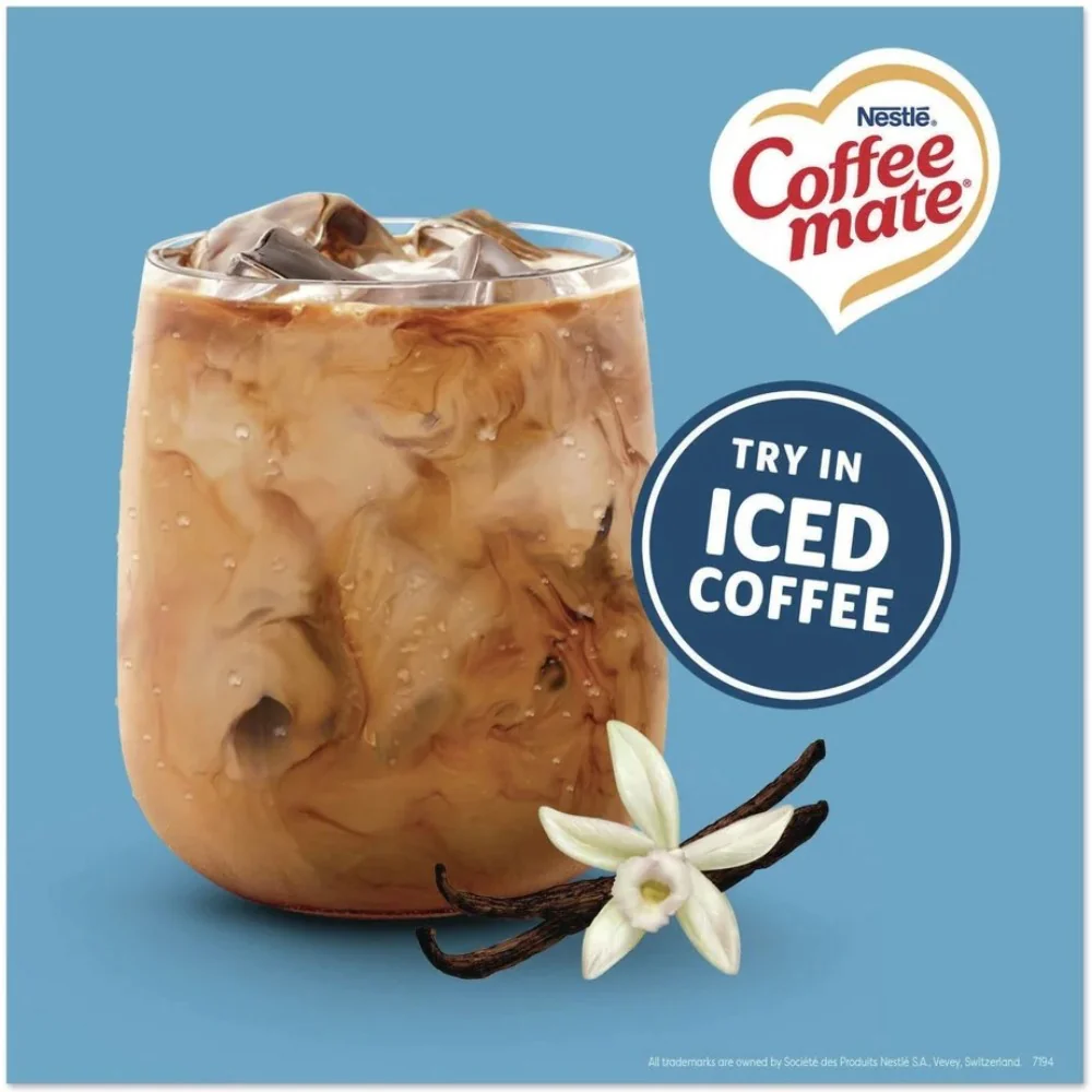 Coffee Mate French Vanilla Single Serve Creamer 0.375oz (11ml) 50s - Image 4