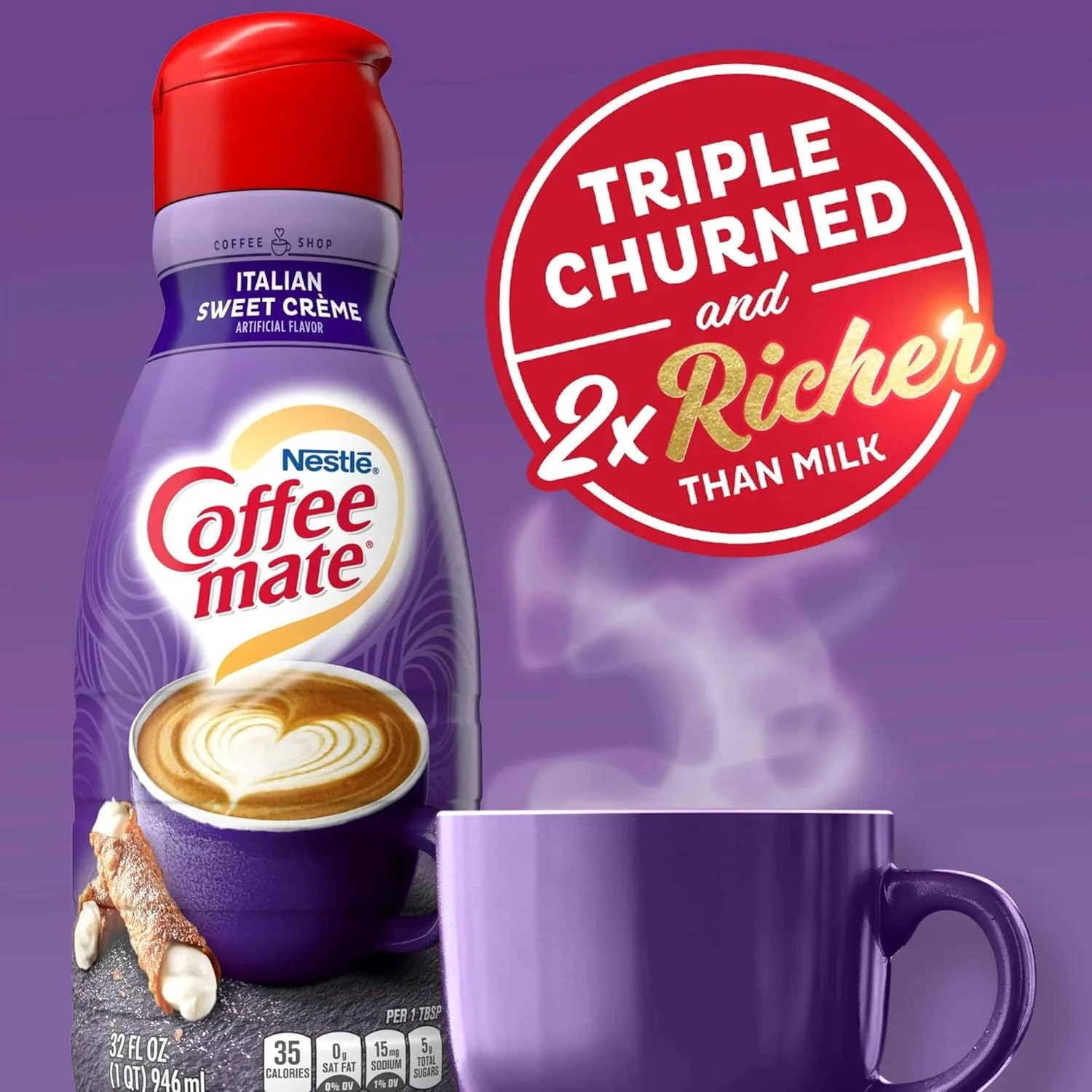Coffee Mate Italian Sweet Creamer 32oz (946ml) - Image 4