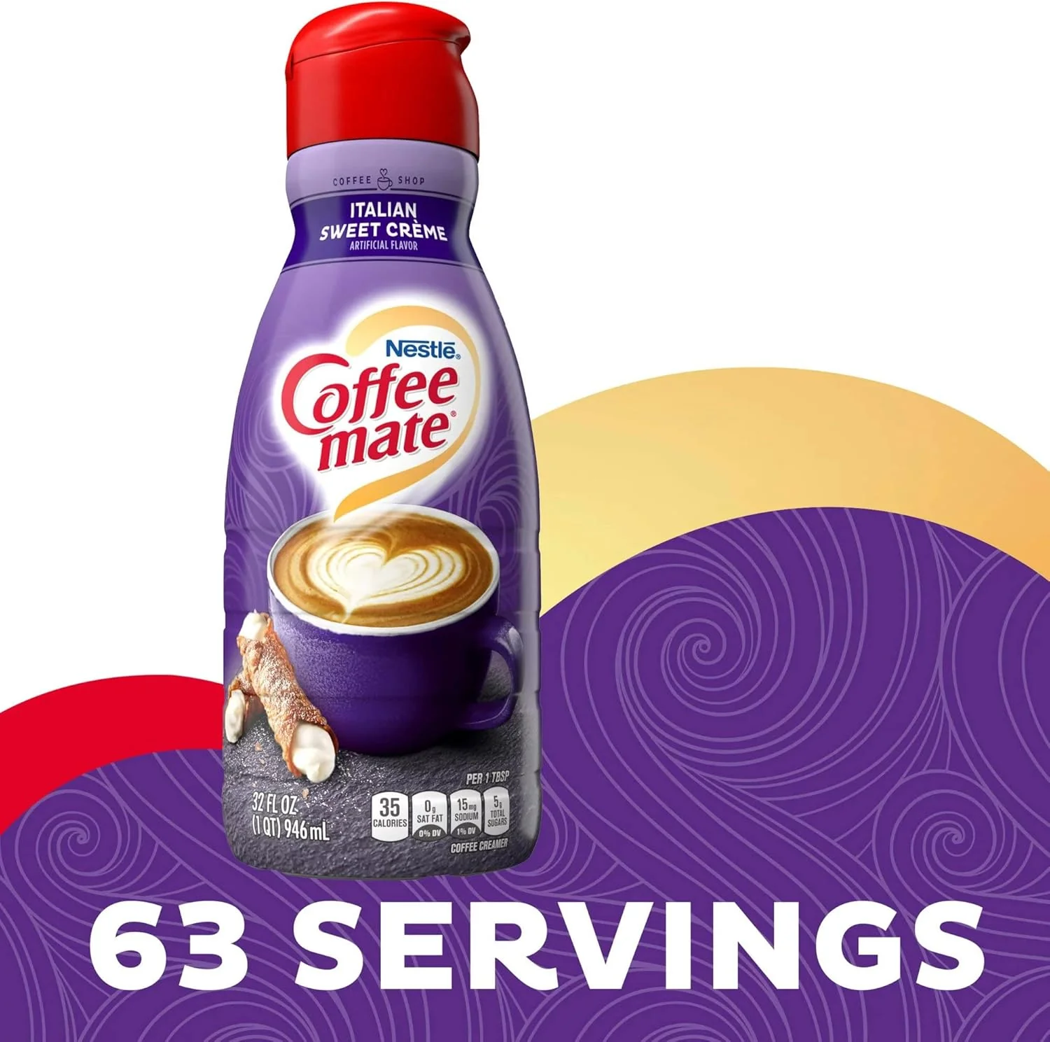 Coffee Mate Italian Sweet Creamer 32oz (946ml) - Image 5