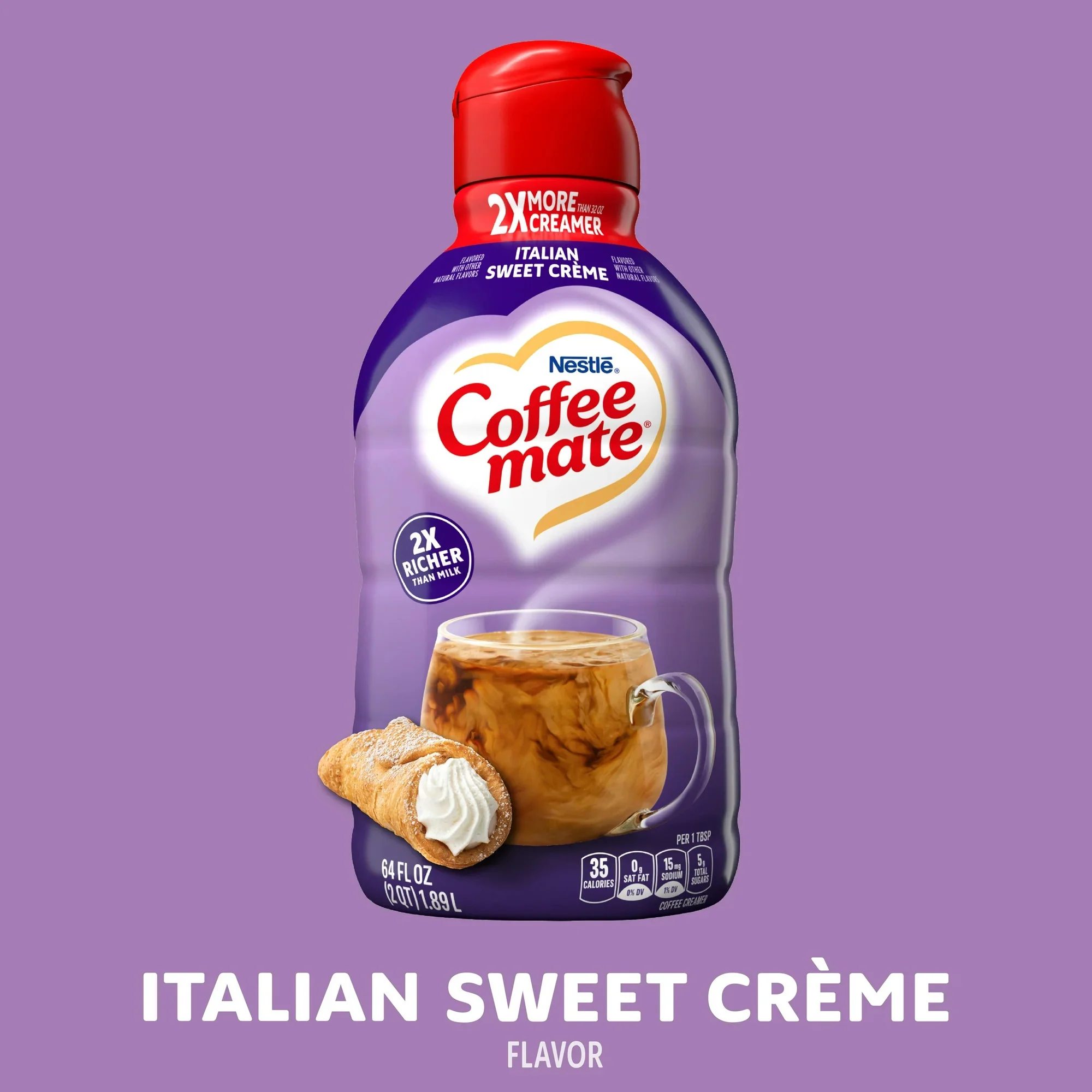 Coffee Mate Italian Sweet Sugar Free Creamer 64oz (1.89L) - Image 3