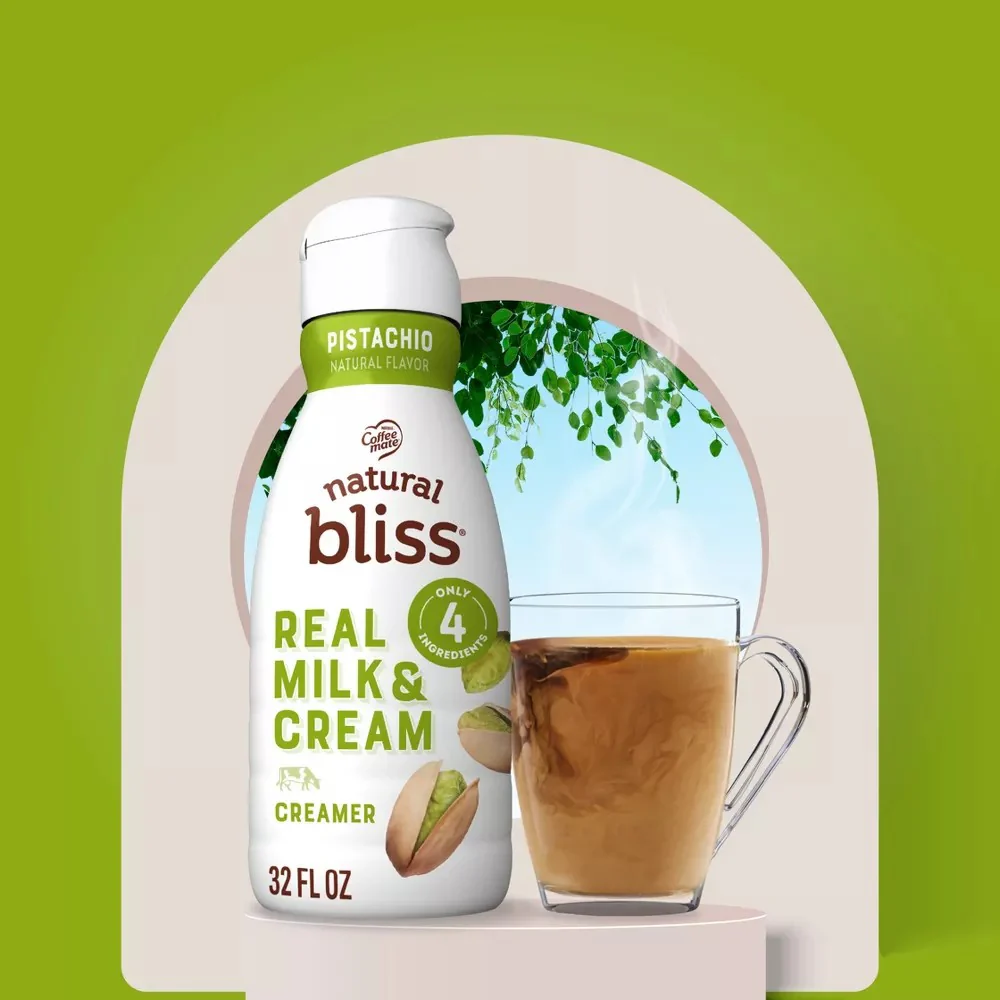 Coffee Mate Natural Bliss Pistachio Flavoured Coffee Creamer 32oz (946ml) - Image 2