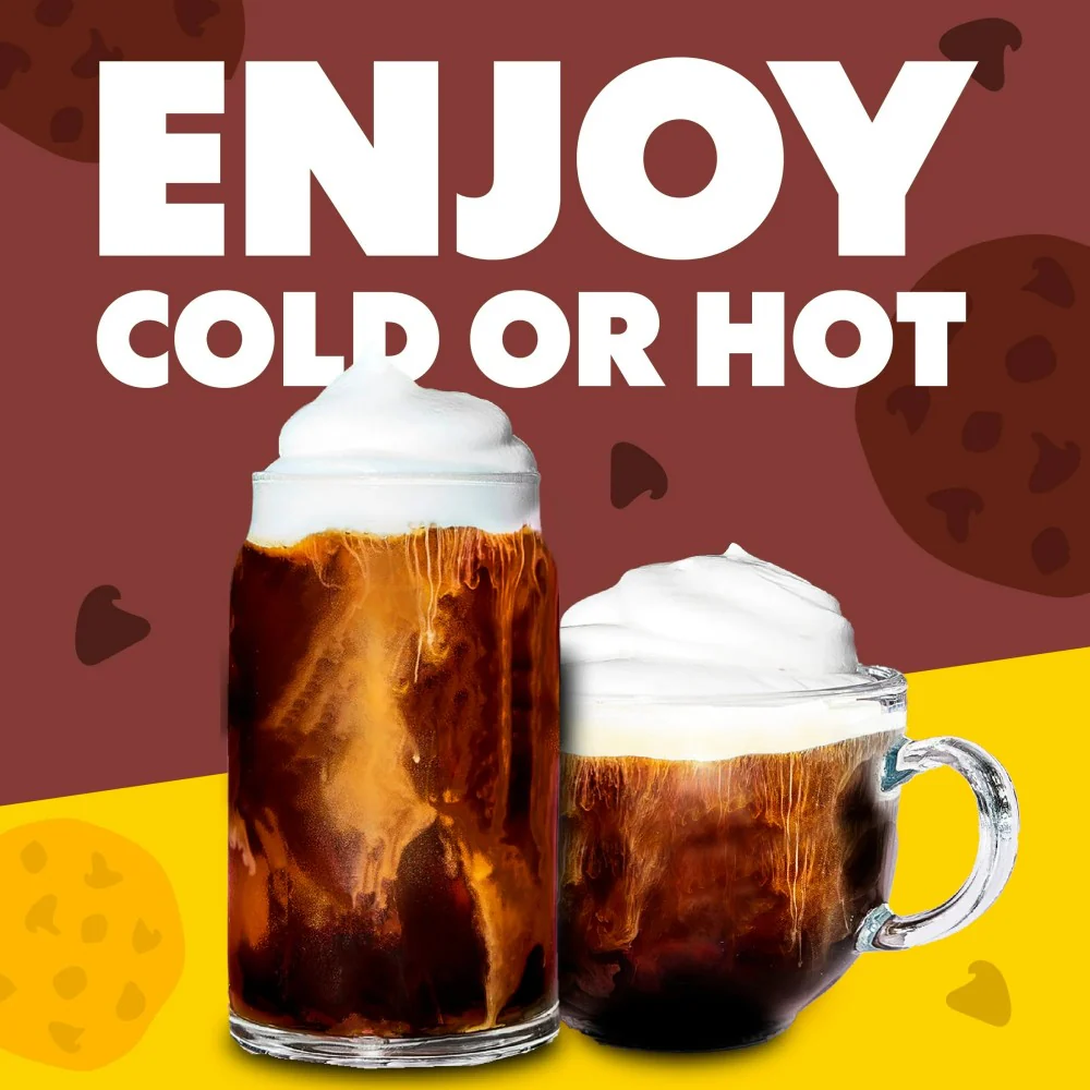 Coffee mate Non Dairy Butter Brown Chocolate Chip Flavoured Cold Foam Coffee Creamer 14oz (414ml) - Image 4