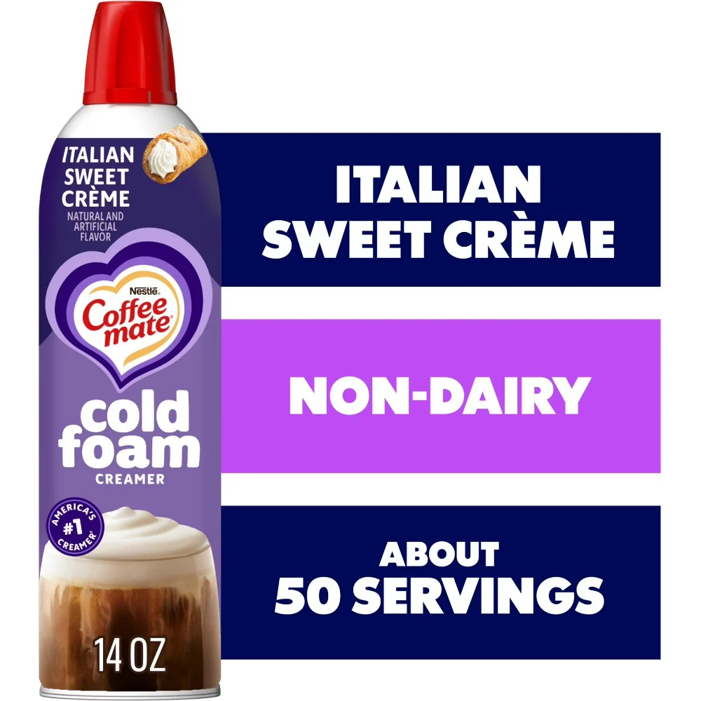 Coffee mate Non Dairy Italian Sweet Creme Flavoured Cold Foam Coffee Creamer 14oz (414ml) - Image 2