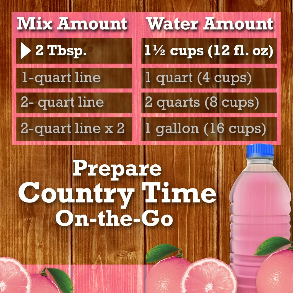 Country Time Pink Lemonade Naturally Flavored Powdered Drink Mix 82.5oz (2.33kg) - Image 5