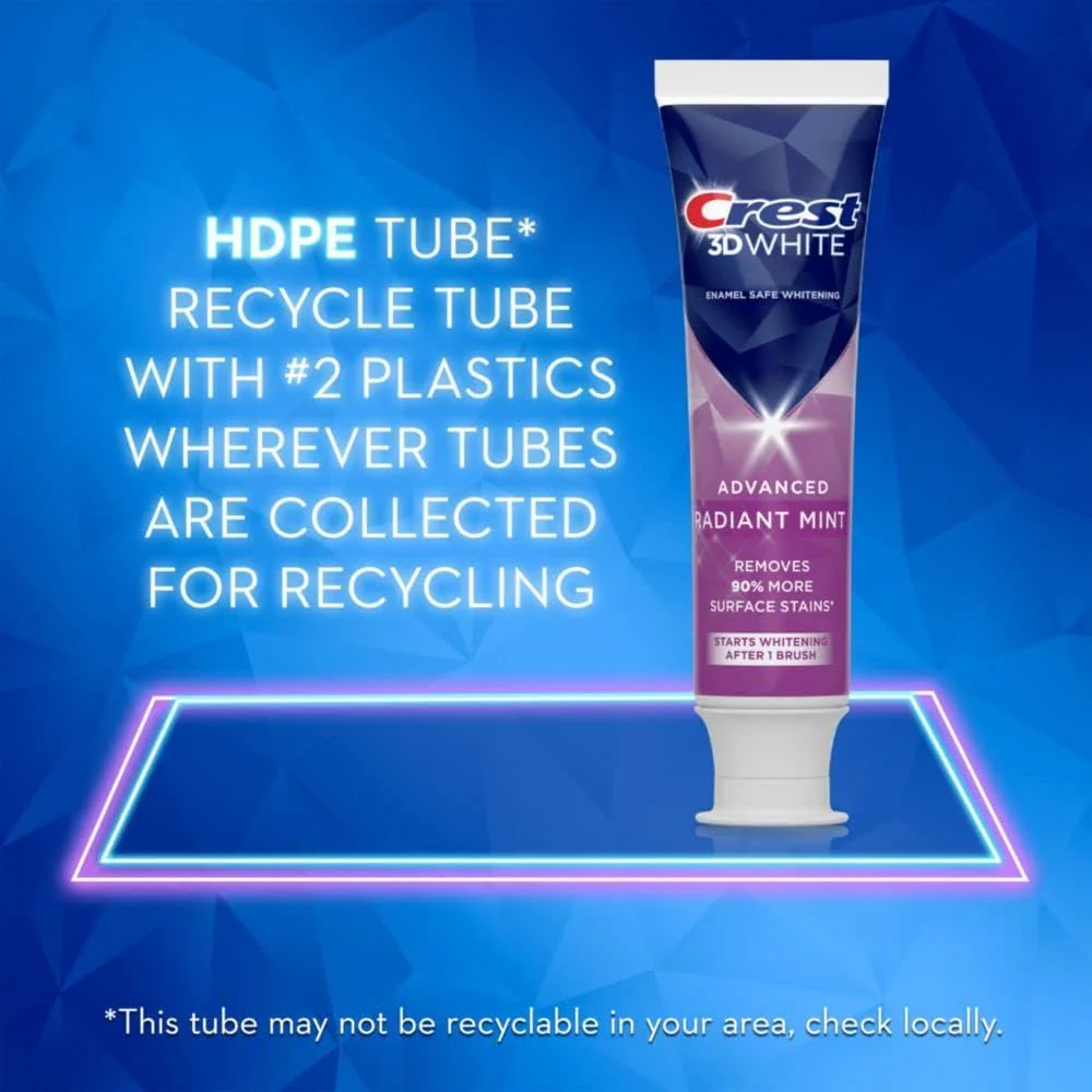 Crest 3D White I Whitening Toothpaste Radiant Mint I 4.9oz (138g) - Image 3