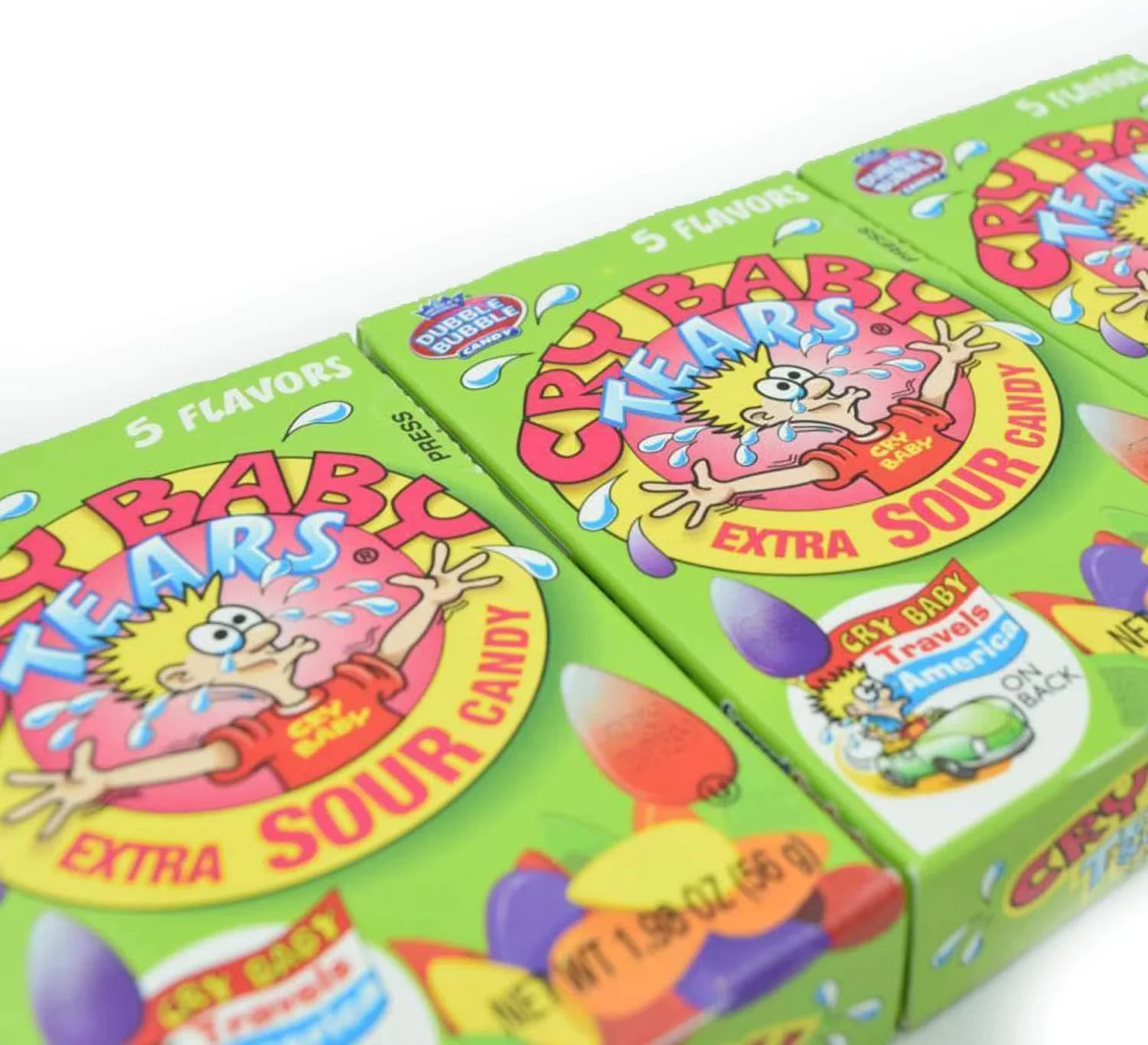 Cry Baby Tears Sour Candy 5 Flavor 1.98oz (56g) - Image 5