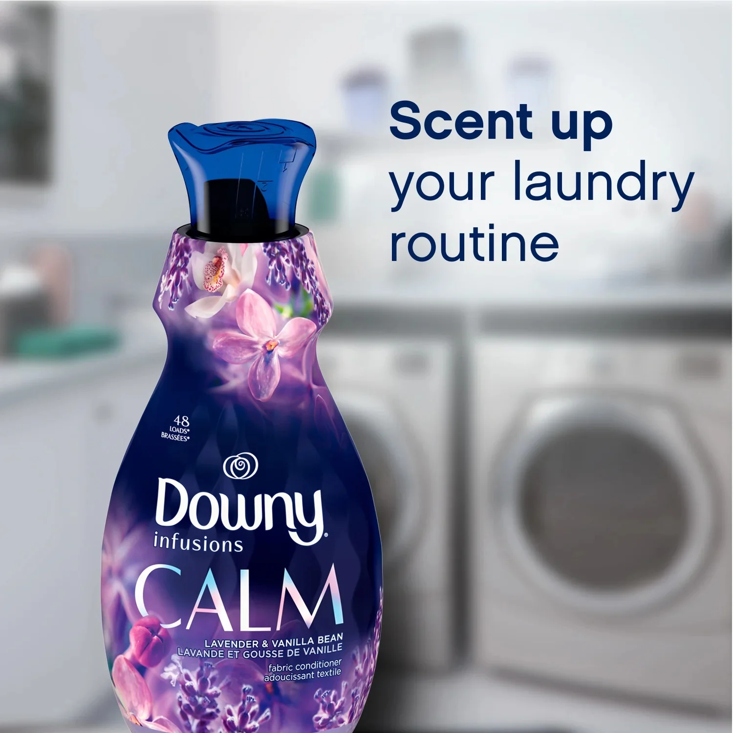 Downy Infusions, Calm Lavender I 83 Loads Liquid Fabric Softener I 56oz (1.65L) - Image 4