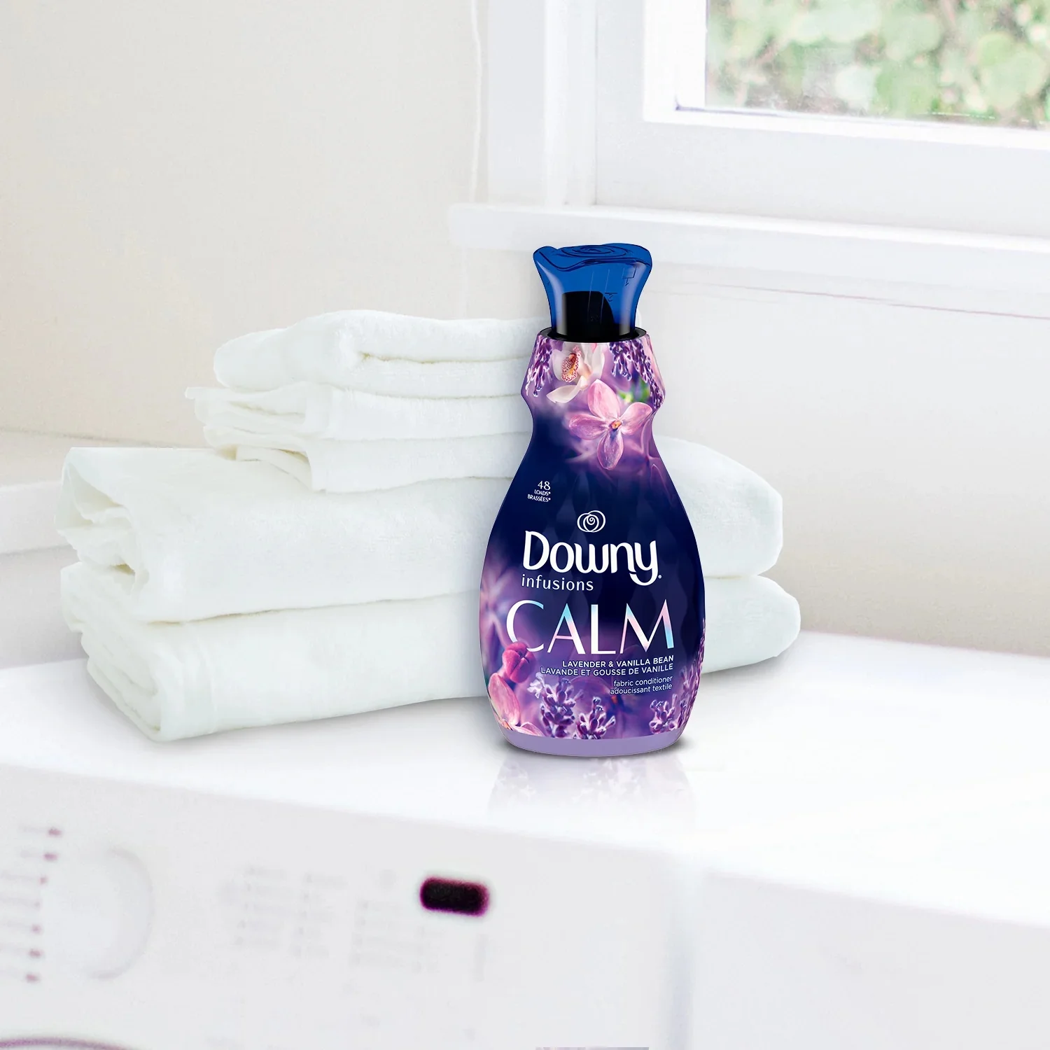 Downy Infusions, Calm Lavender I 83 Loads Liquid Fabric Softener I 56oz (1.65L) - Image 5