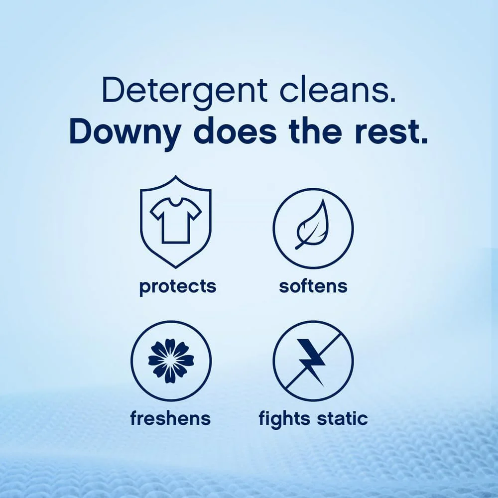 Downy Soft Cool Cotton Laundry  Fabric Softener 2 in 1 77oz (2.3L) - Image 6