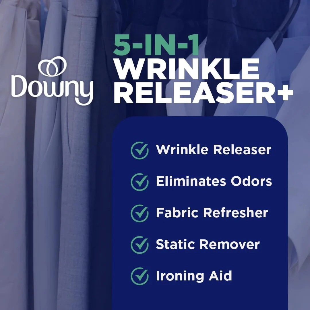 Downy Wrinkle Releaser Fabric Refresher Crisp Linen Scent 33.8oz (1L) - Image 7