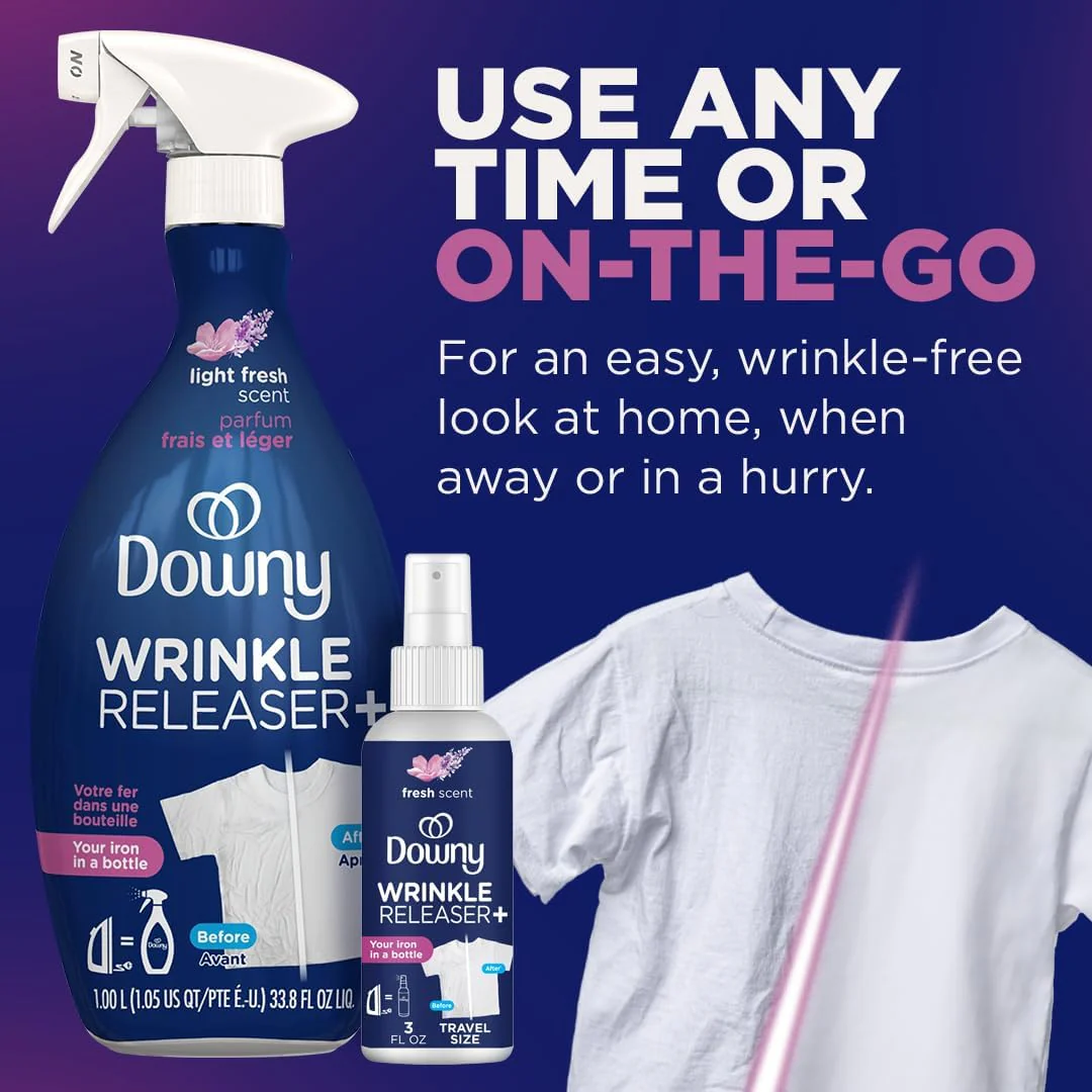 Downy Wrinkle Releaser Light Fresh Scent 33.8oz (1L) - Image 5