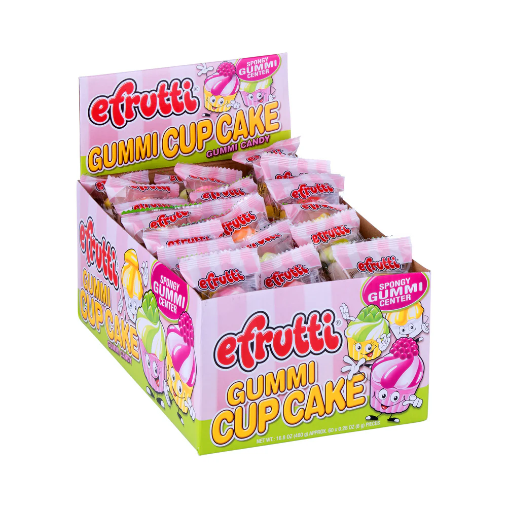 eFrutti Individually Wrapped Gummi Cupcakes 0.28oz (8g) - Image 2
