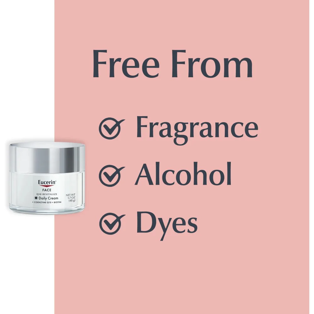 Eucerin Q10 Anti-Wrinkle Daily Face Cream with Coenzyme Q10 + Biotin 1.7oz (48g) - Image 5