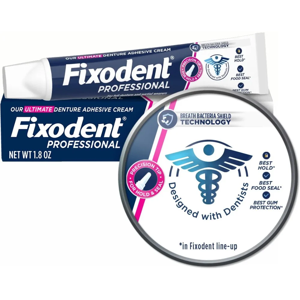 Fixodent Professional Denture Adhesive Cream 1.8oz (51g) - Image 7
