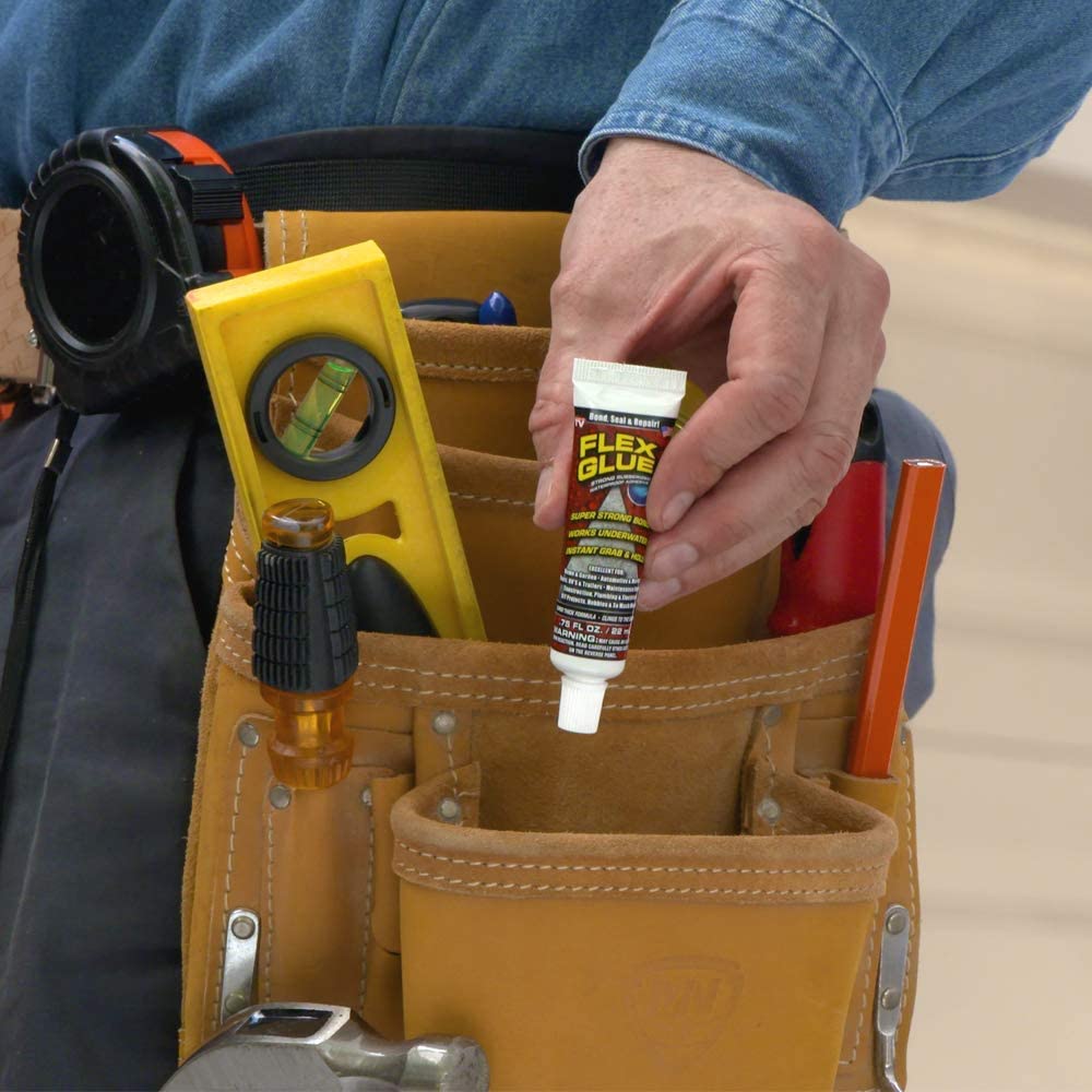 Flex Seal Flex Glue Mini Strong Rubberized Waterproof Adhesive, White .75oz (22ml) - Image 3