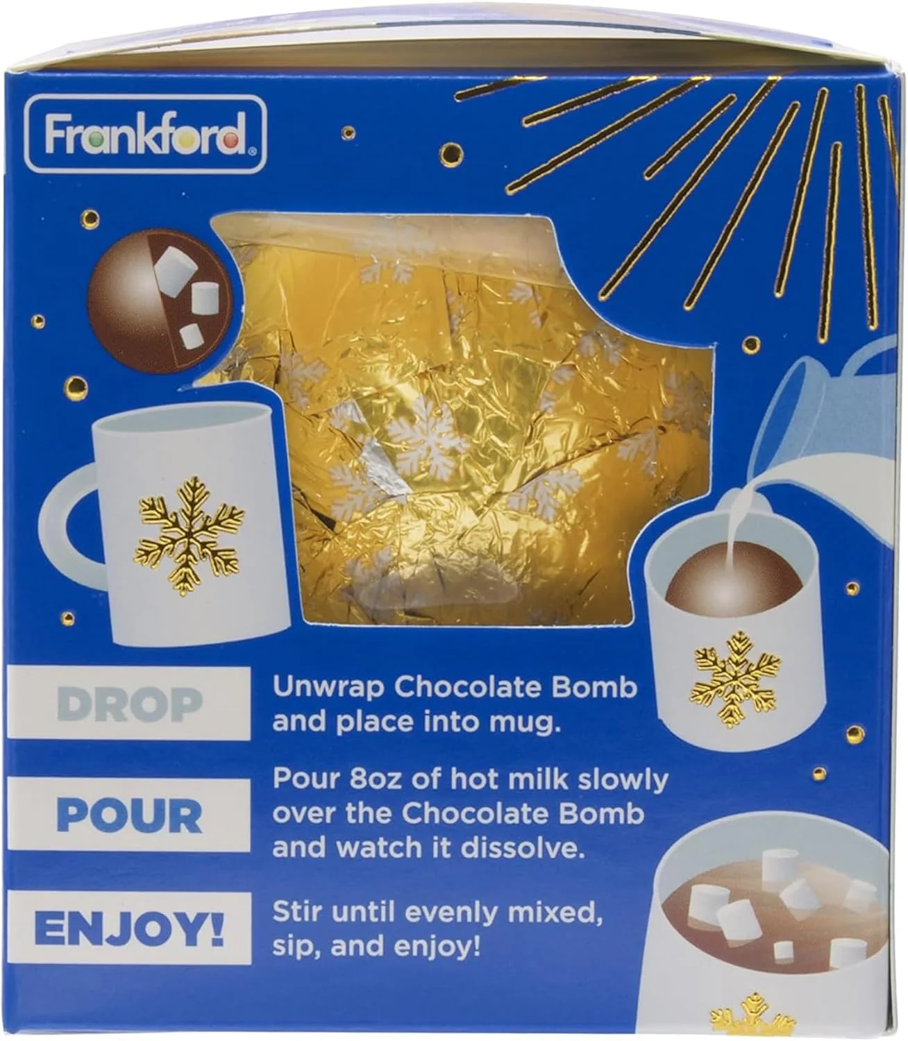 Frankford Hot Chocolate Bomb Milk Chocolate 1.23oz (35g) - Image 5