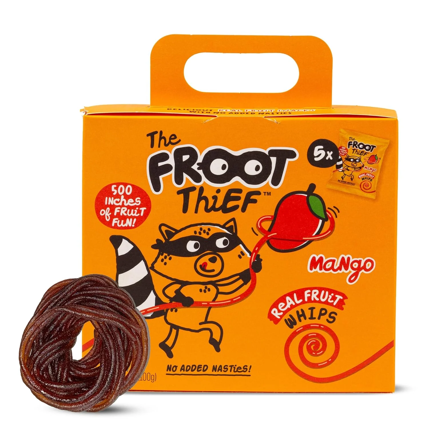 Froot Thief Mango Fruit Whip multipack 5 x20g Kids Snacks - Image 2