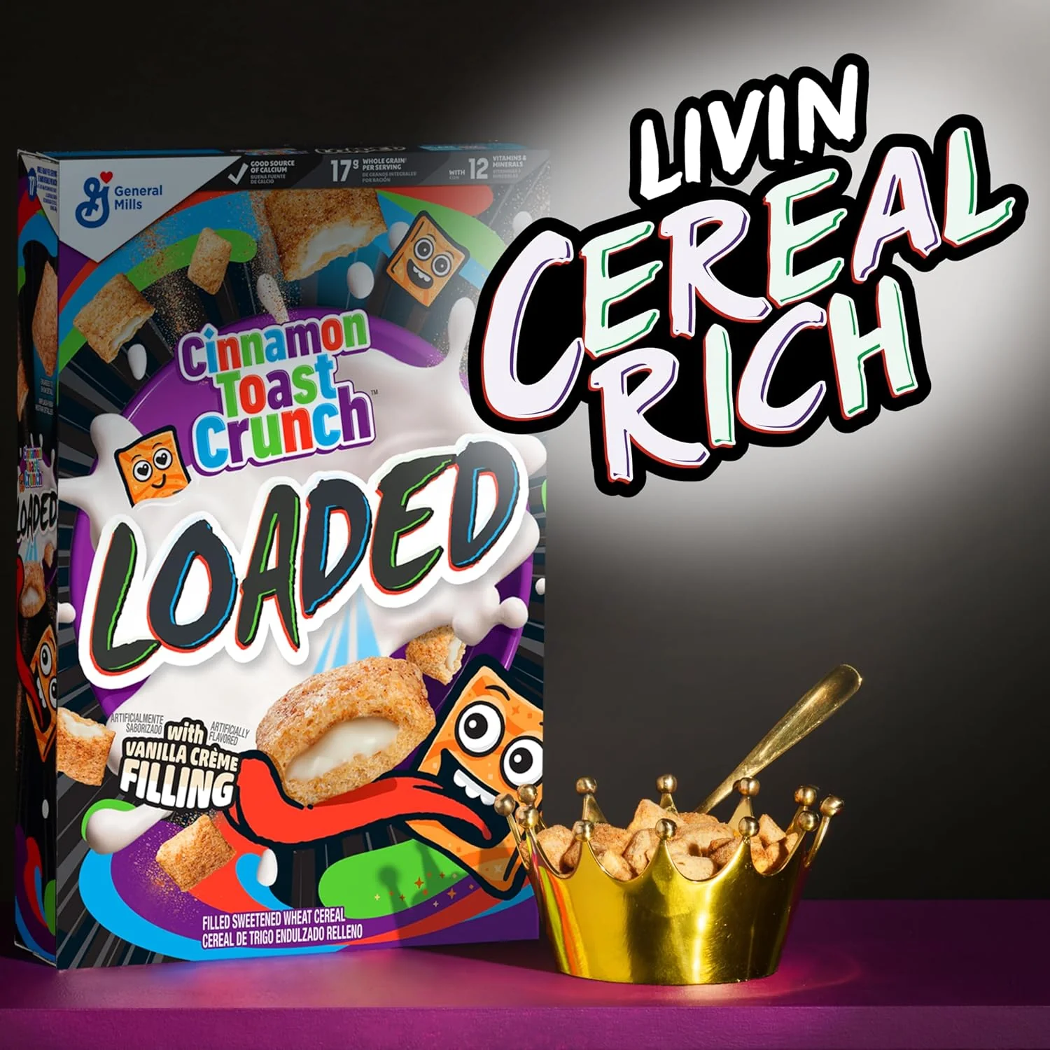 General Mills Cinnamon Toast Crunch Loaded 13oz Cereal (368g) - Image 4