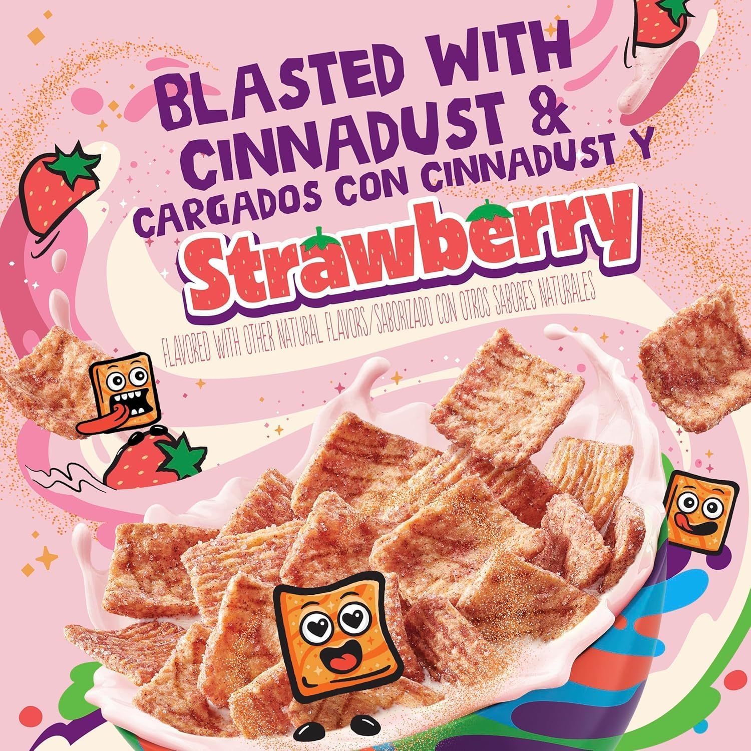 General Mills Strawberry Toast Crunch Breakfast Cereal 340g - Image 2