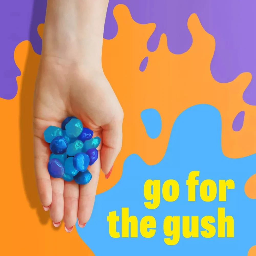 Gushers Blueberry Grape & Sour Blue Raspberry Fruit Candy 6's 4.8oz (136g) - Image 2