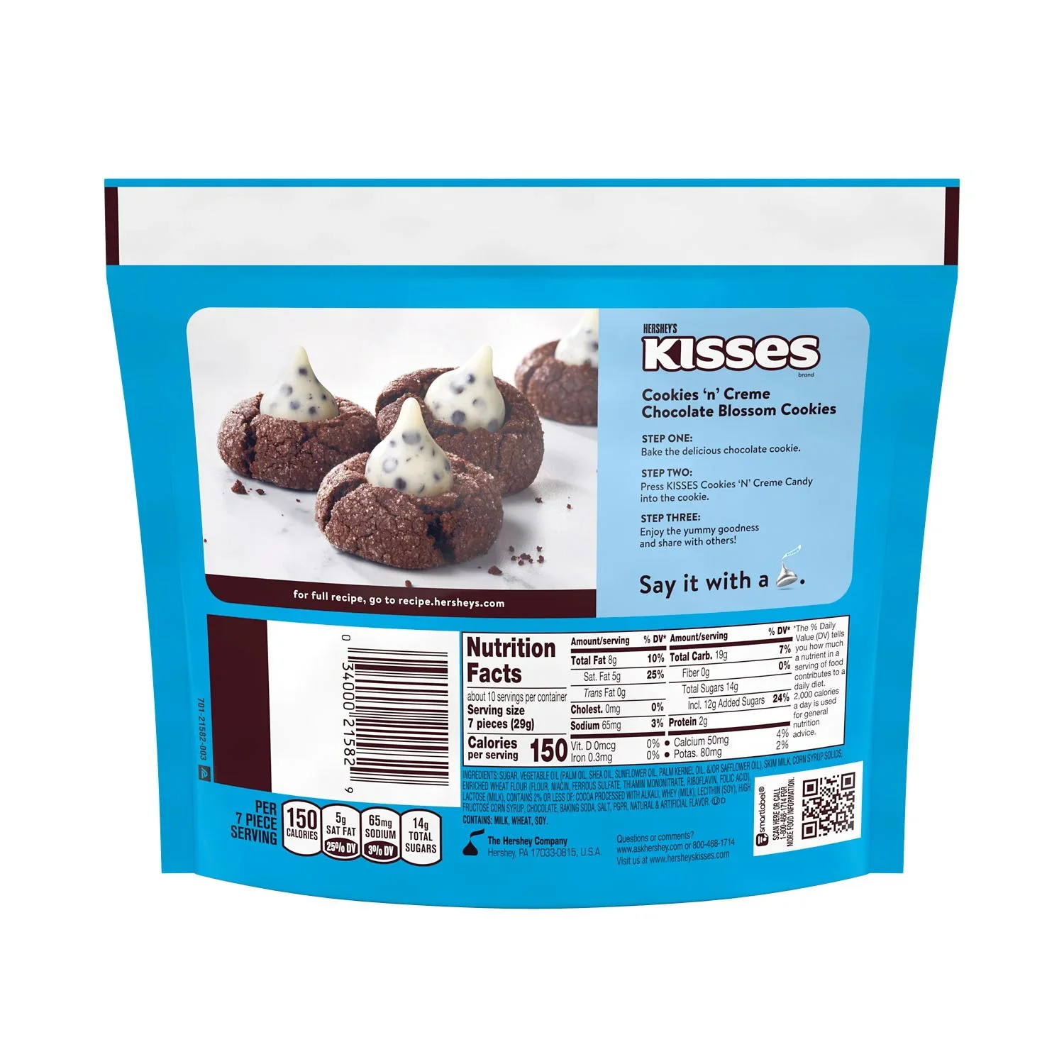 Hershey's Cookies & Creme Kisses 10oz (283g) - Image 4