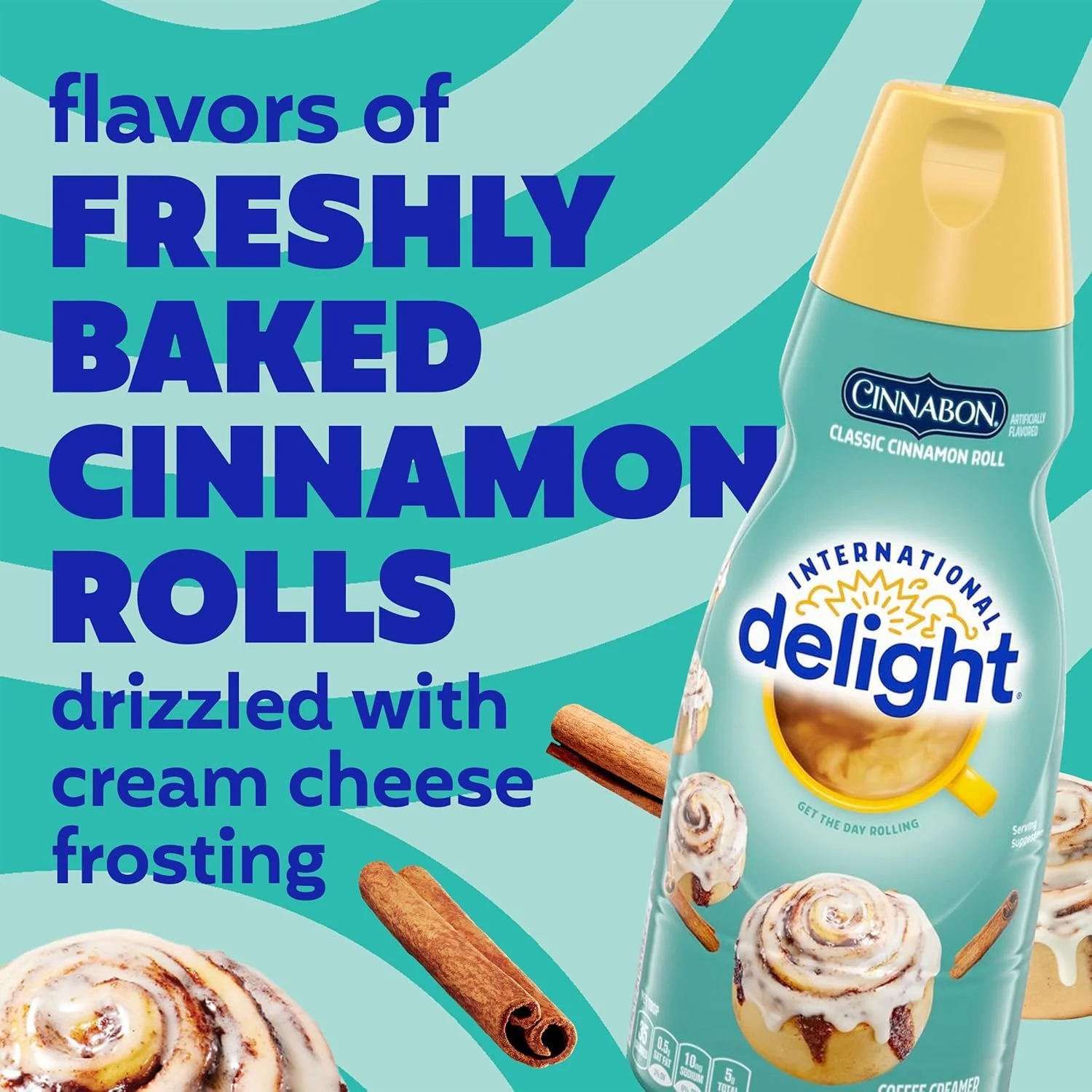 International Delight Cinnabon Classic Cinnamon Roll Liquid Coffee Creamer 32oz (946ml) - Image 2