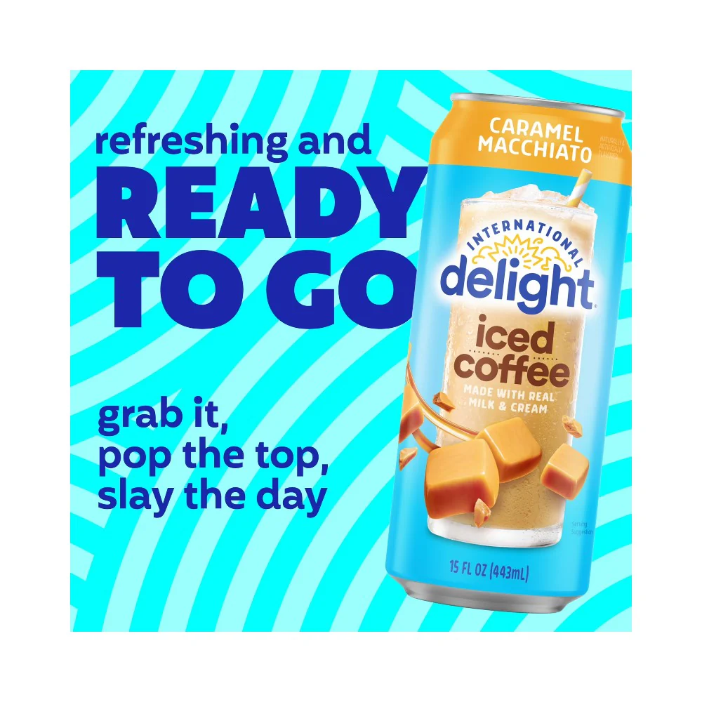 International Delight Iced Coffee Caramel Macchiato 15oz (443ml) - Image 4