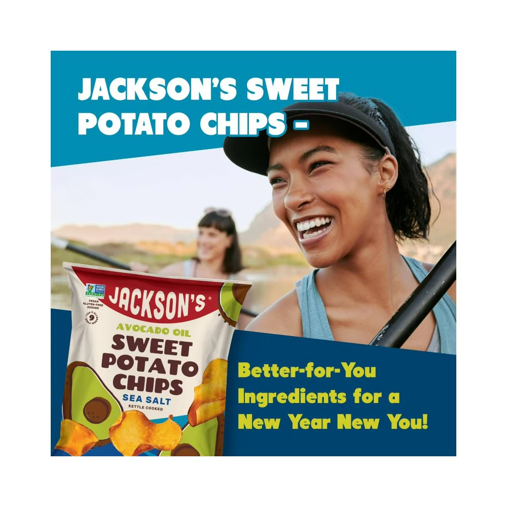 Jackson's Avocado Oil Sweet Potato Chips Sea Salt 5oz (142g) - Image 3