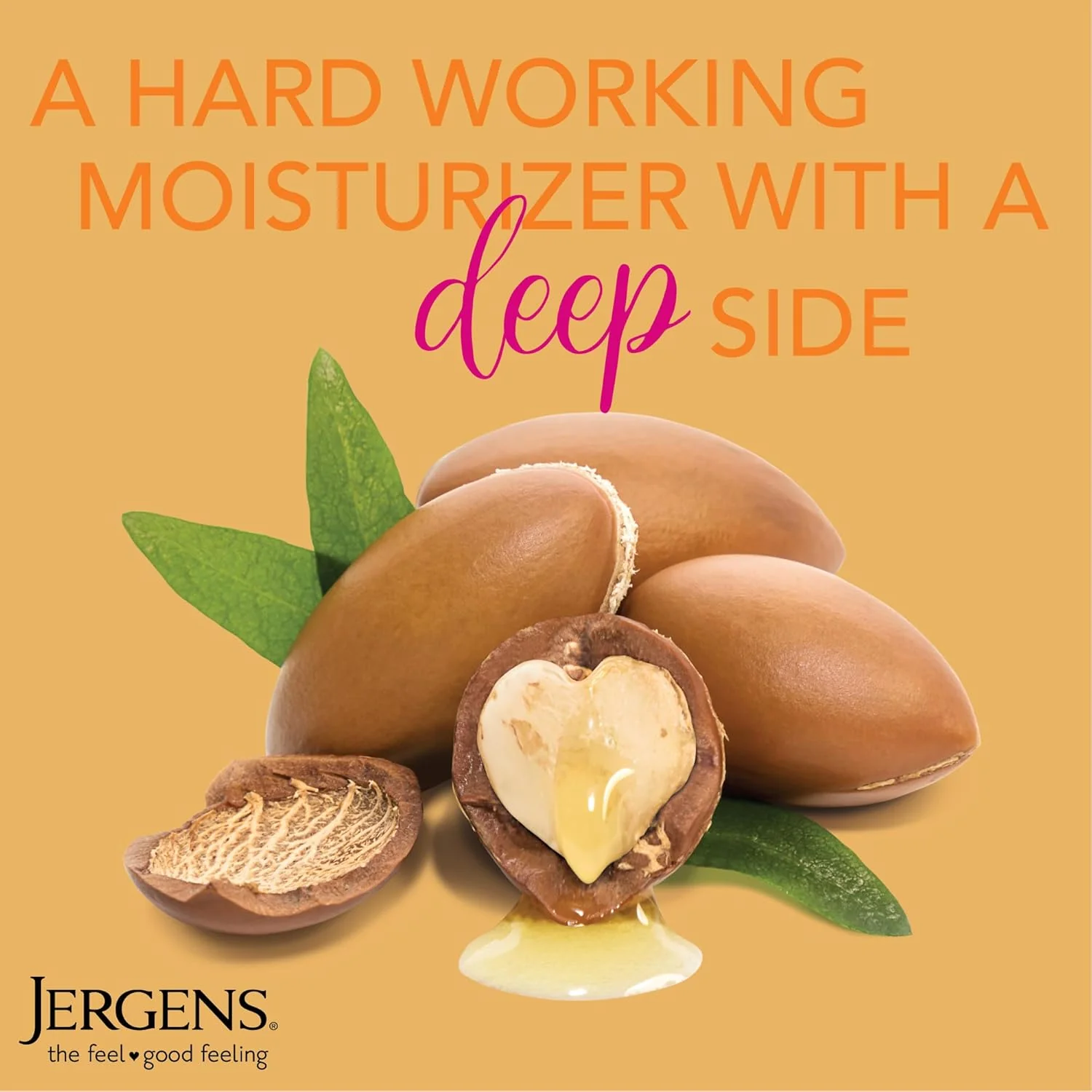 Jergens Moisturizer Deep Restoring Argan Oil Hand and Body Lotion 16.8oz (496ml) - Image 2