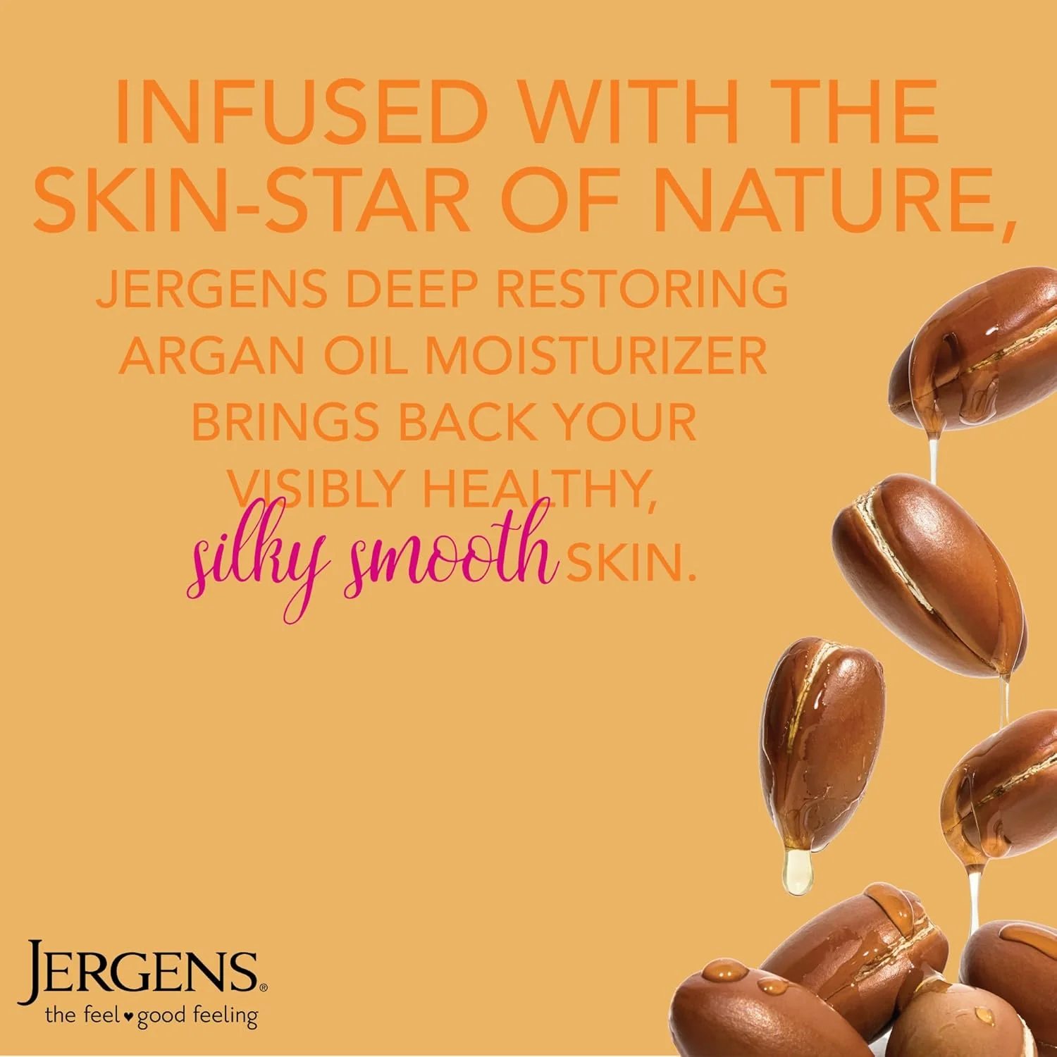 Jergens Moisturizer Deep Restoring Argan Oil Hand and Body Lotion 16.8oz (496ml) - Image 4