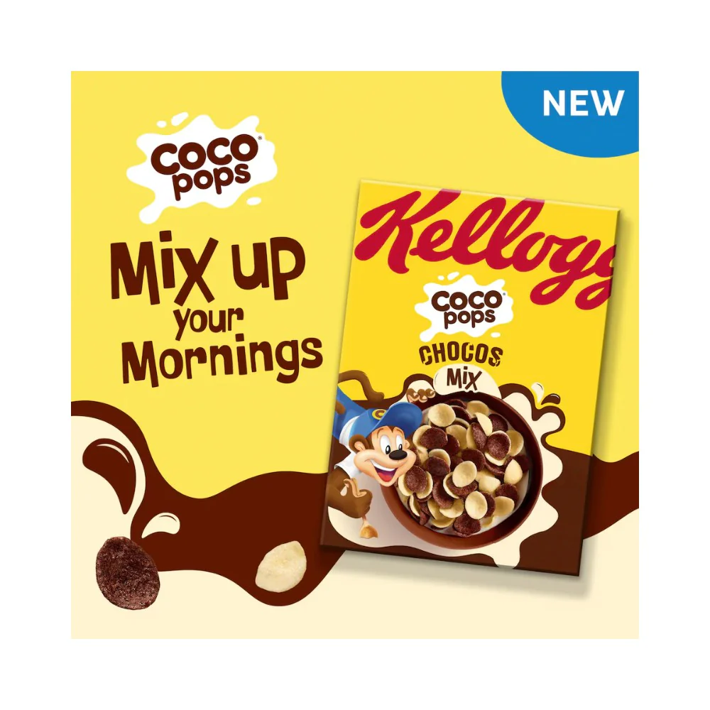 Kellogg’s Coco Pops 430g Chocos Mix Chocolate Breakfast Cereal - Image 2