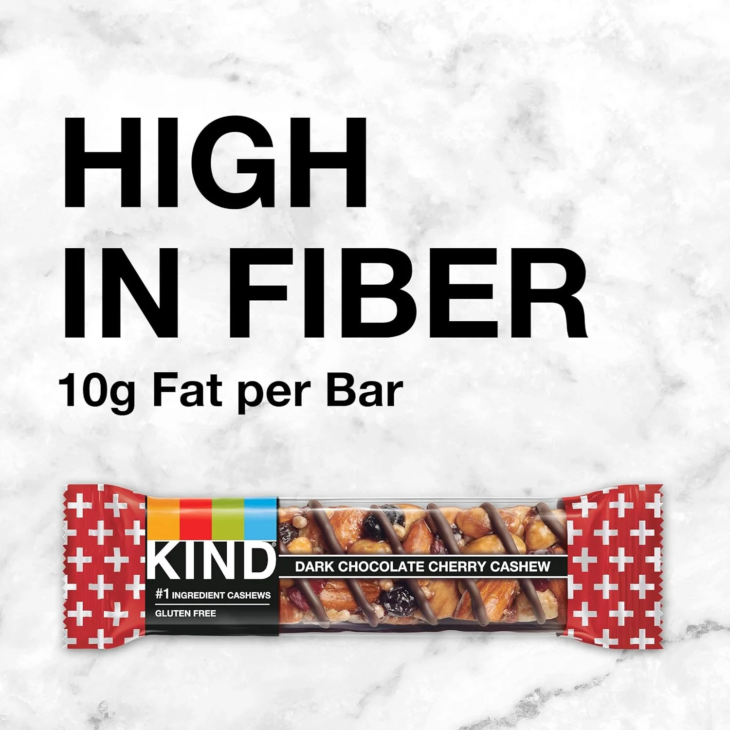 Kind Plus Bars Dark Chocolate Cherry Cashew + Antioxidants Gluten Free 1.4oz (40g) - Image 3