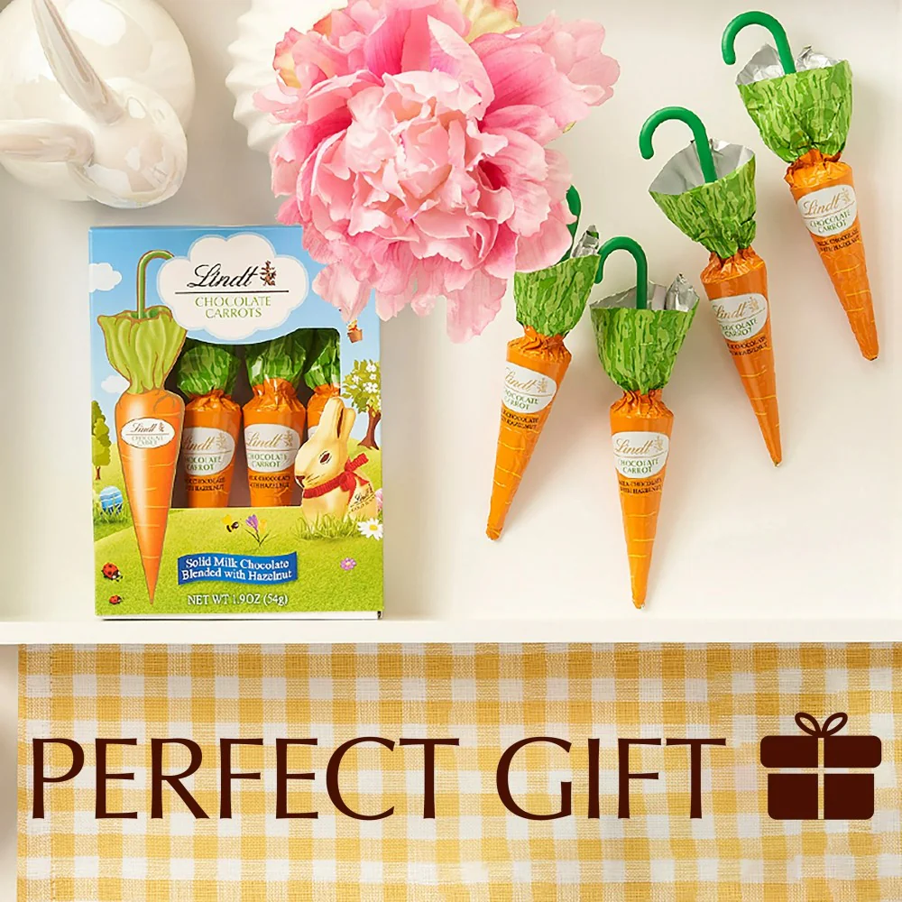 Lindt Easter Chocolate Carrots 4pk 1.9oz (54g) - Image 4