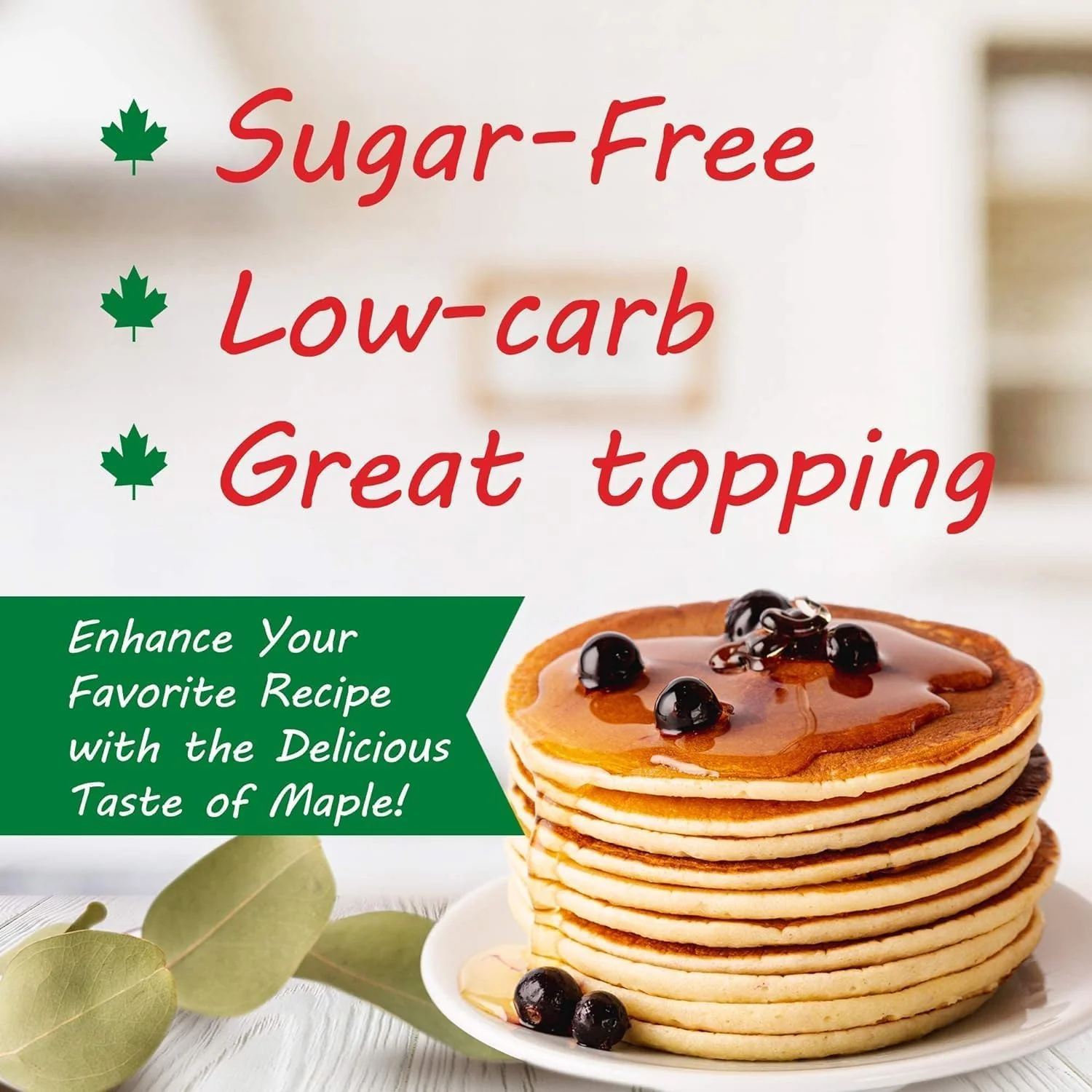 Maple Grove Farms Vermont Sugar Free Maple flavoured Syrup 12oz (355ml) - Image 3