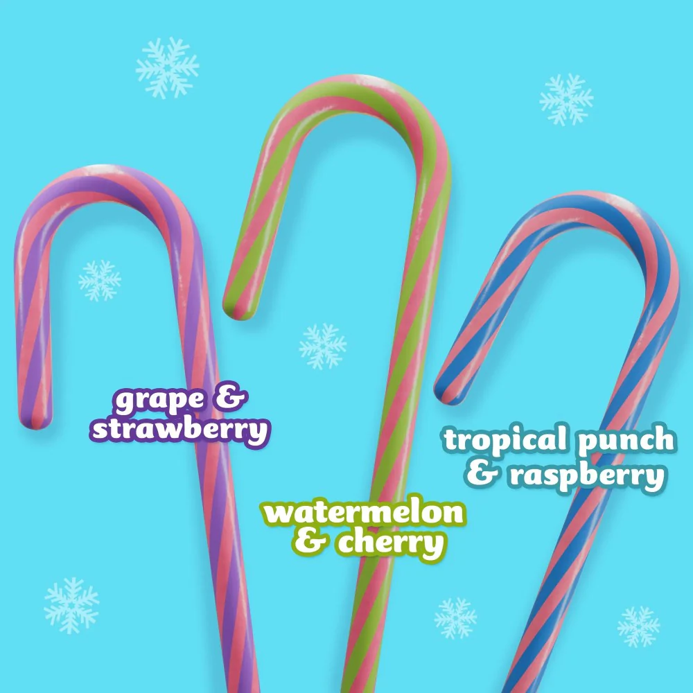Nerds Holiday Candy Canes  Fruit Flavored Christmas Candy 5.3oz (150g) - Image 2