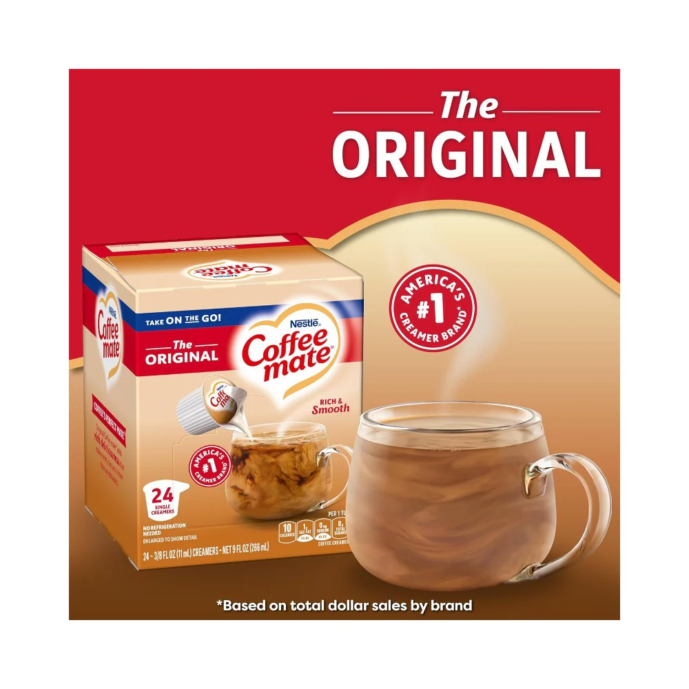 Nestle Coffee Mate Original Creamer 0.375oz (11ml)x 24 Pods - Image 3