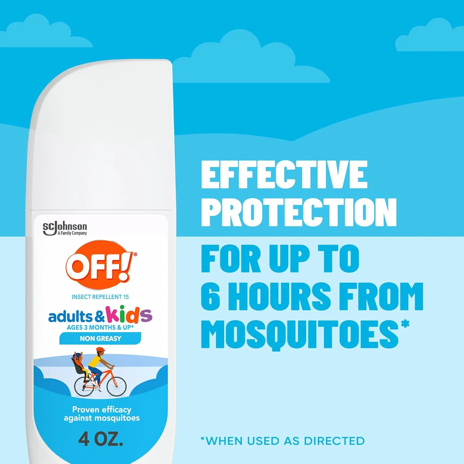 OFF! Adults & Kids Non Greasy Insect Repellent 4oz (113ml) - Image 4