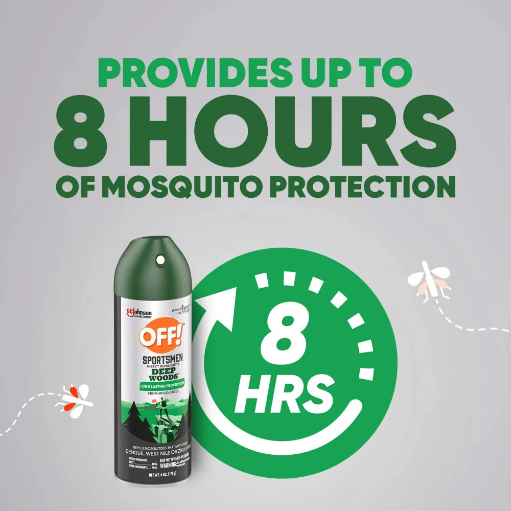 Off! Deep Woods Sportsman Insect Repellent Mosquito Spray 6oz (170g) - Image 4