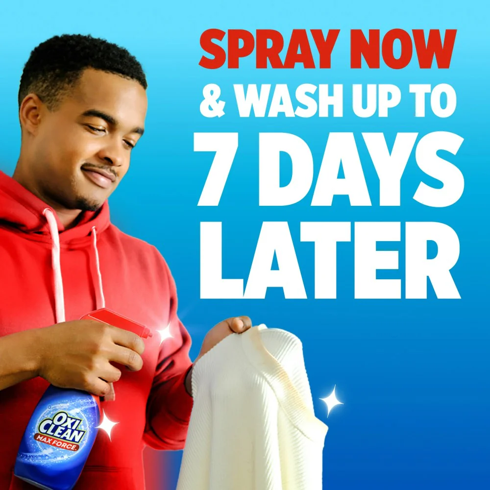 Oxiclean Max Force Laundry Stain Remover Spray 12oz (354ml) - Image 3